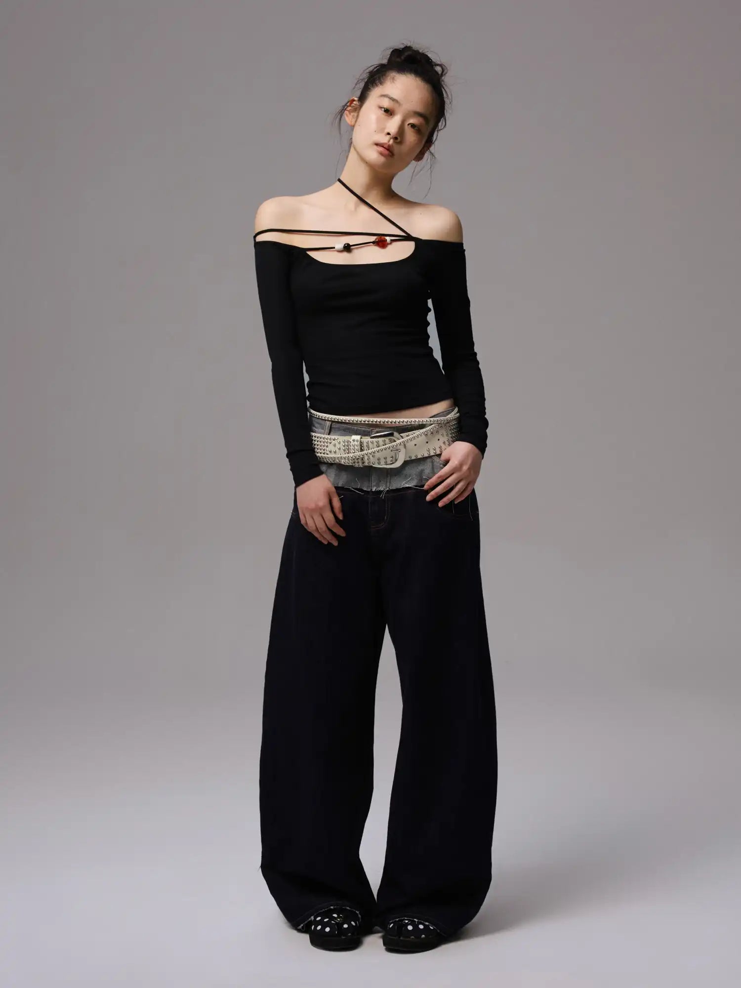 1Jinn Studio Double waistband embroidered Pant | Canton Collective