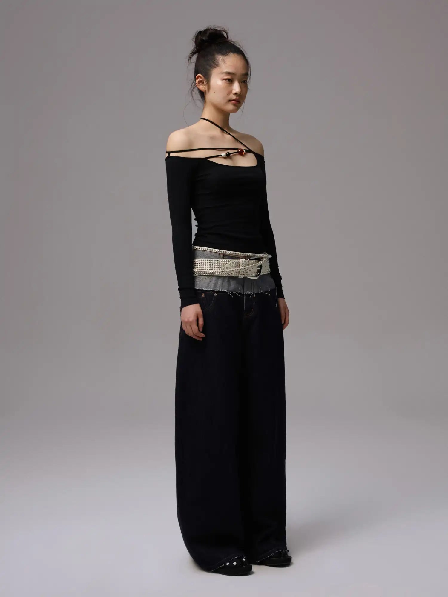 1Jinn Studio Double waistband embroidered Pant | Canton Collective