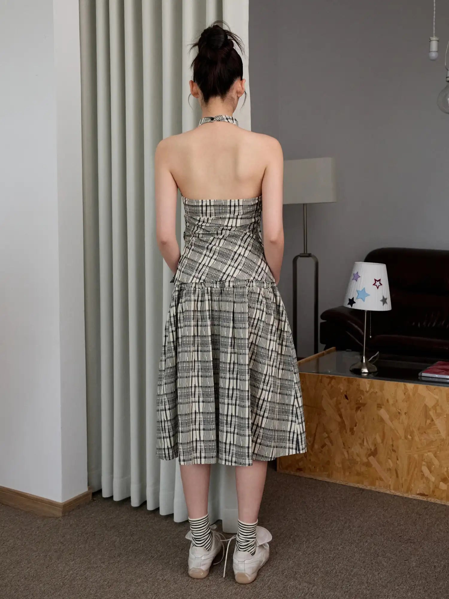 1Jinn Studio Draped Neck Halter Backless Tank | Canton Collective