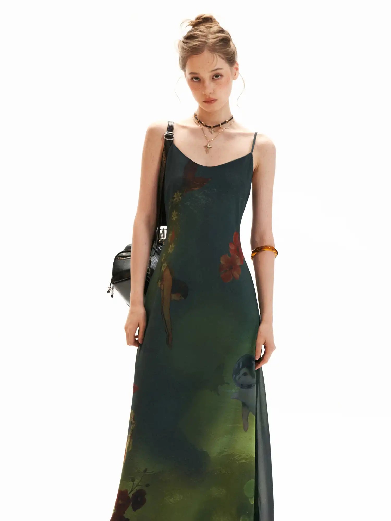MAMC Dreamy Underwater Garden Slip Maxi Dress | Canton Collective