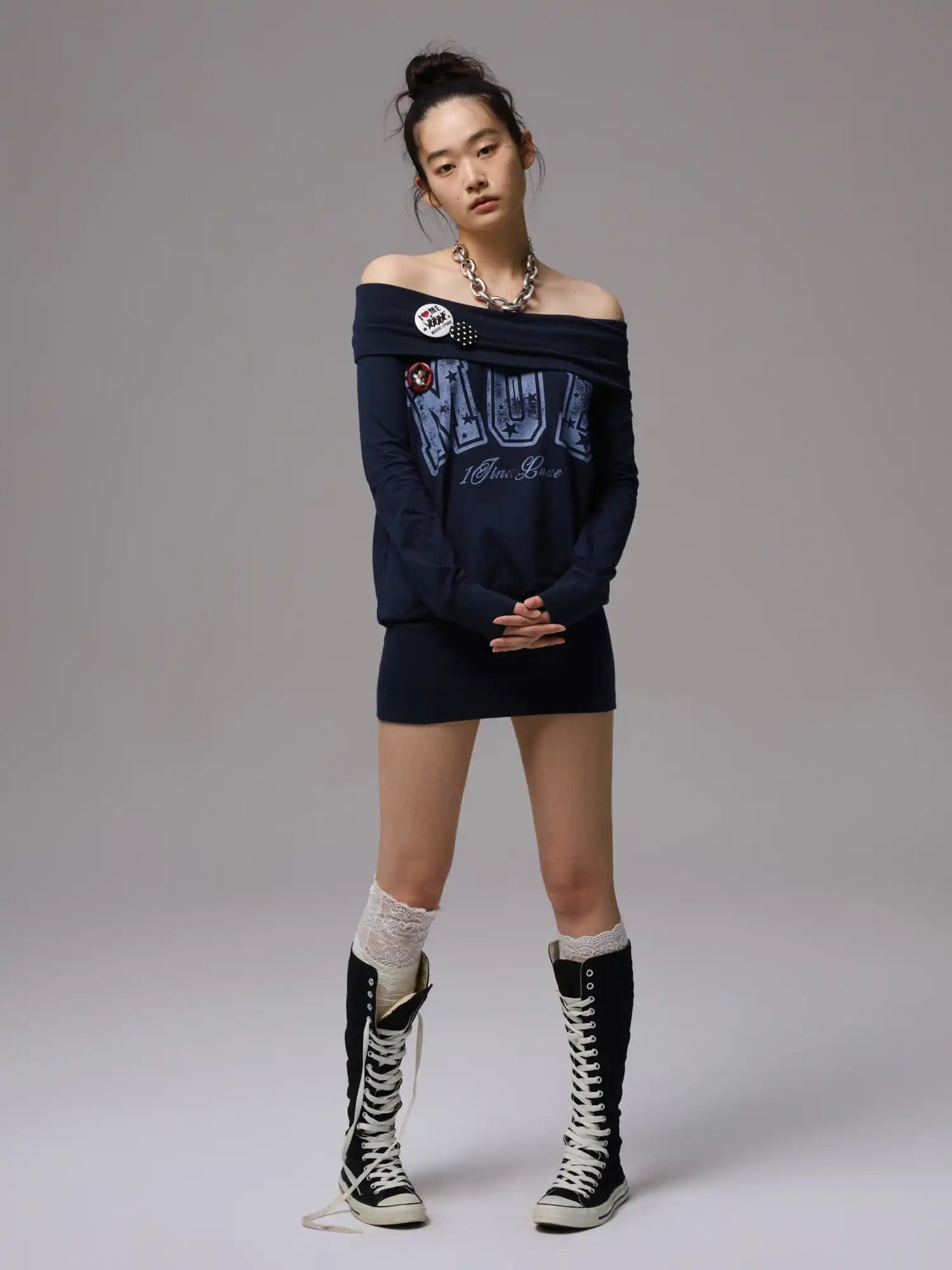 1Jinn Studio Drop Shoulder MOB Graphic Dress | Canton Collective