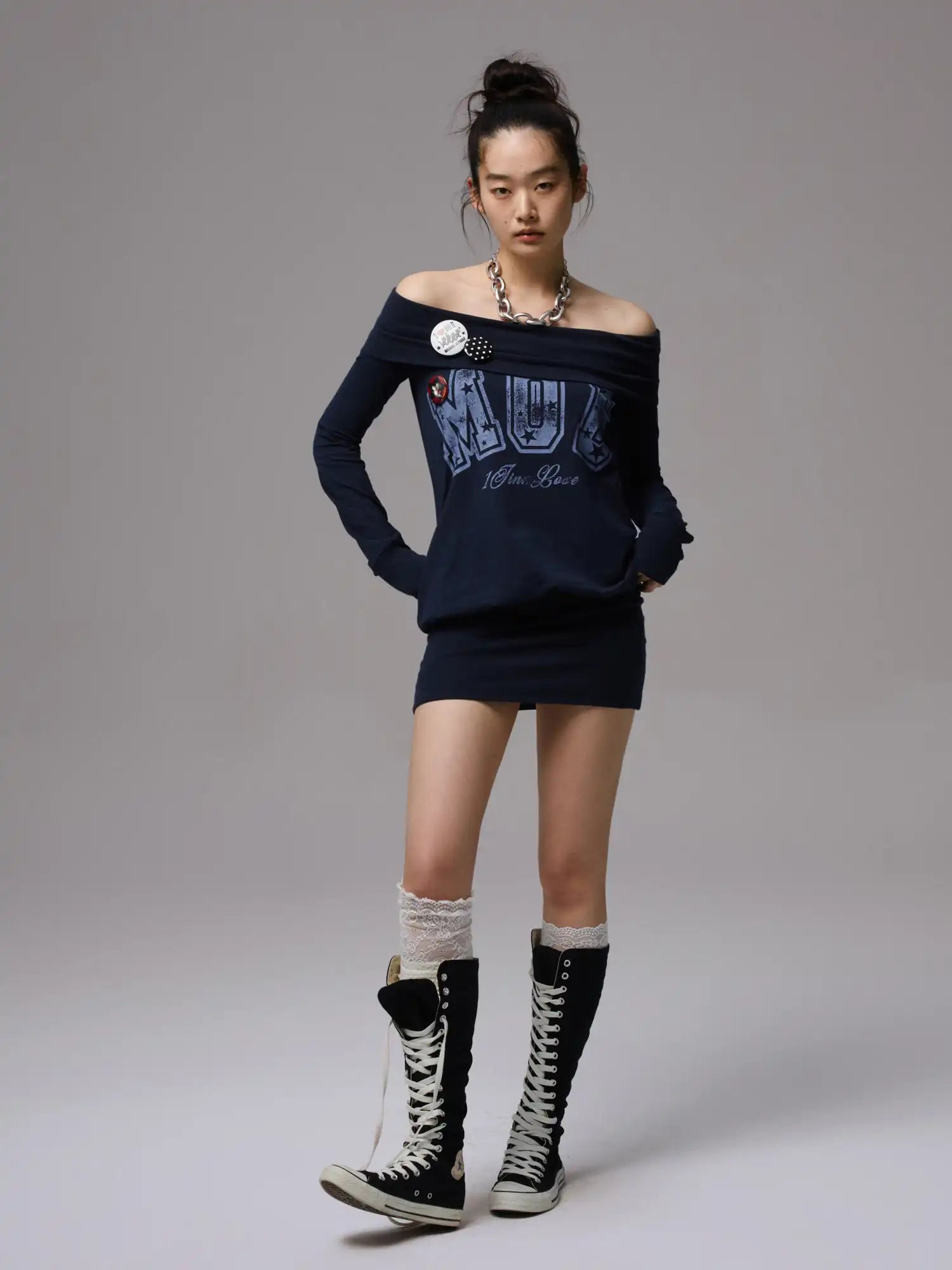 1Jinn Studio Drop Shoulder MOB Graphic Dress | Canton Collective