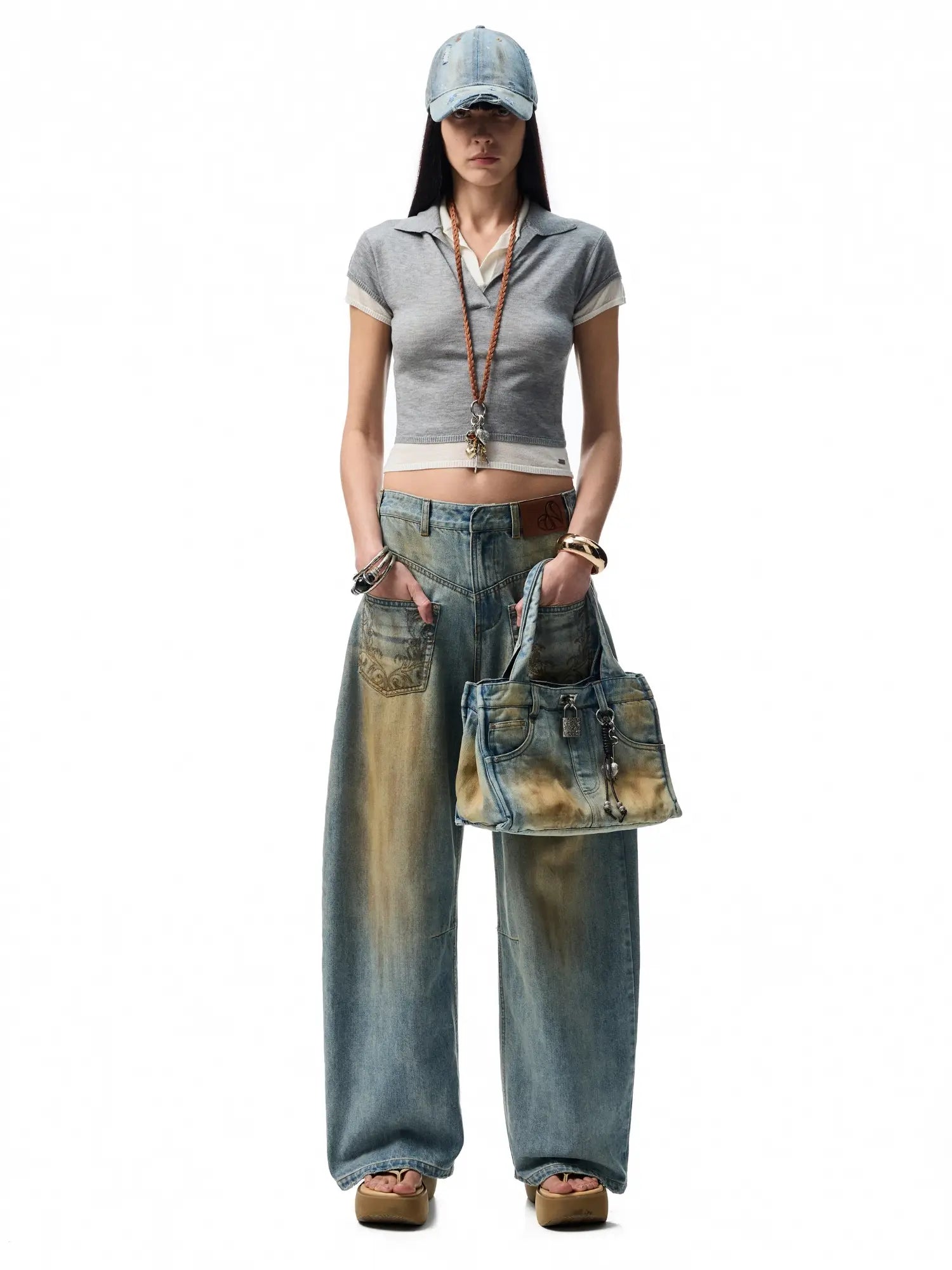 1Jinn Studio Dust-Wash Dislocated Jeans | Canton Collective