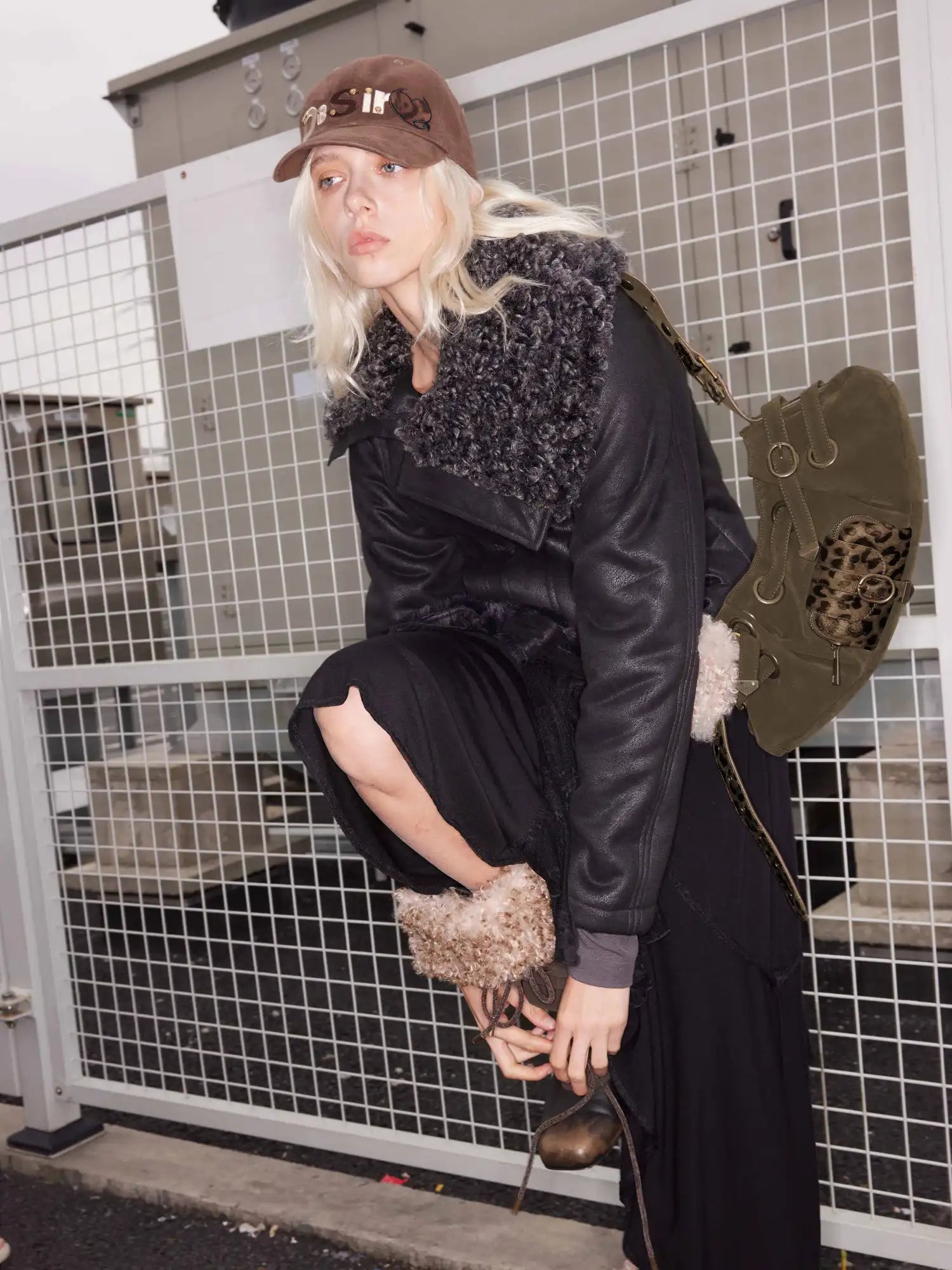 2th Desire Edgy Faux Fur Collar Biker Jacket | Canton Collective