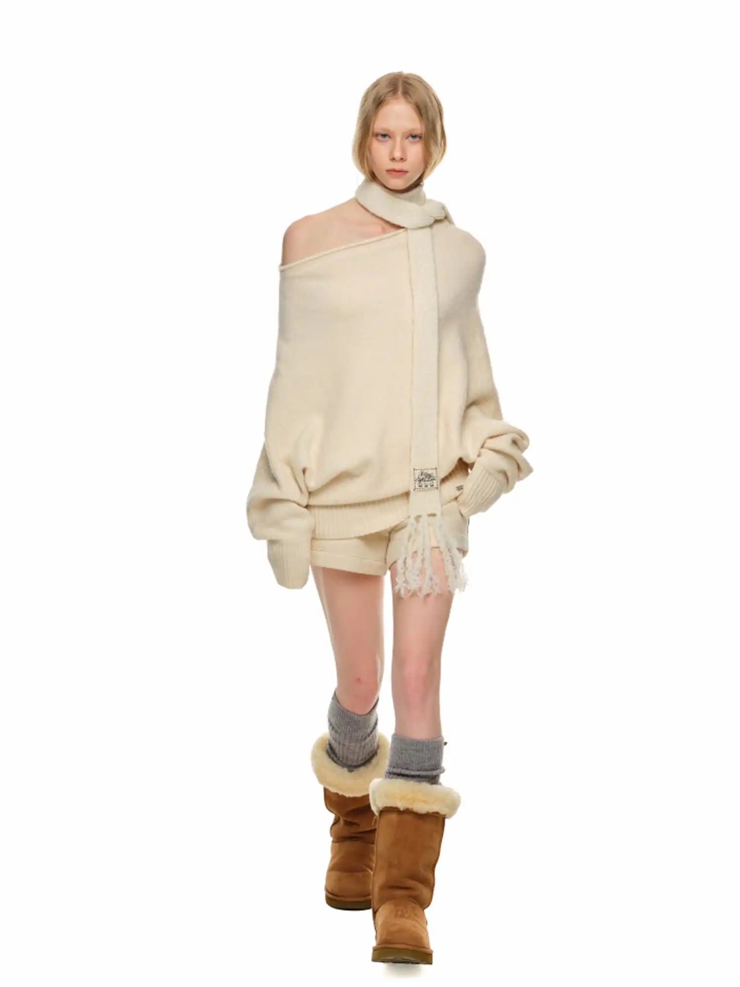 1Jinn Studio Embroidered Fleece Shorts | Canton Collective
