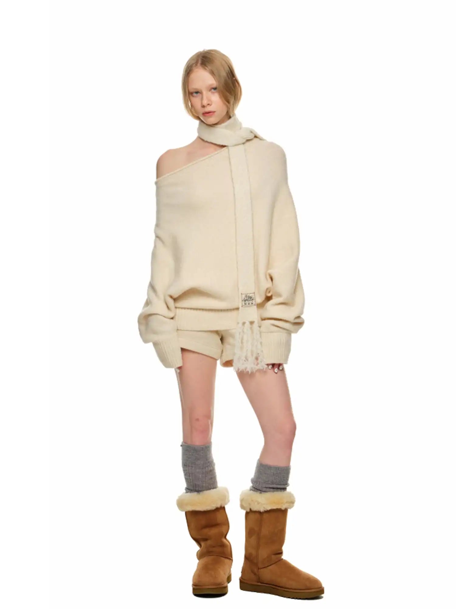1Jinn Studio Embroidered Fleece Shorts | Canton Collective