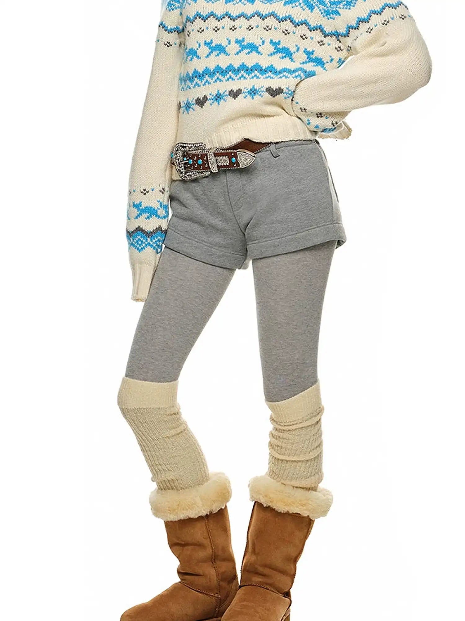 1Jinn Studio Embroidered Fleece Shorts | Canton Collective