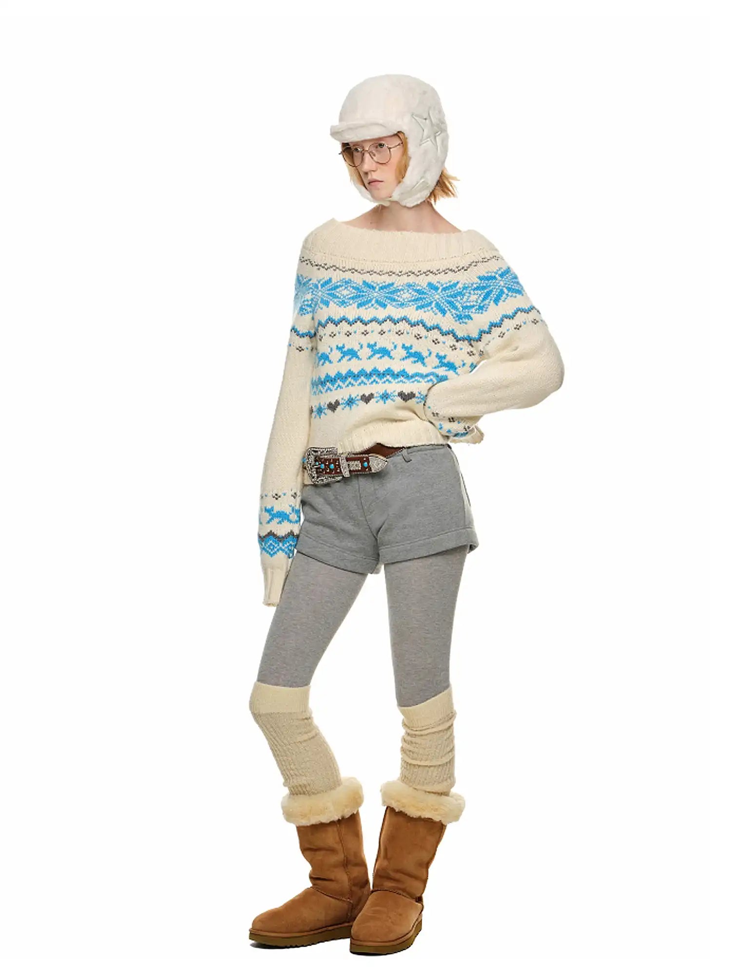 1Jinn Studio Embroidered Fleece Shorts | Canton Collective