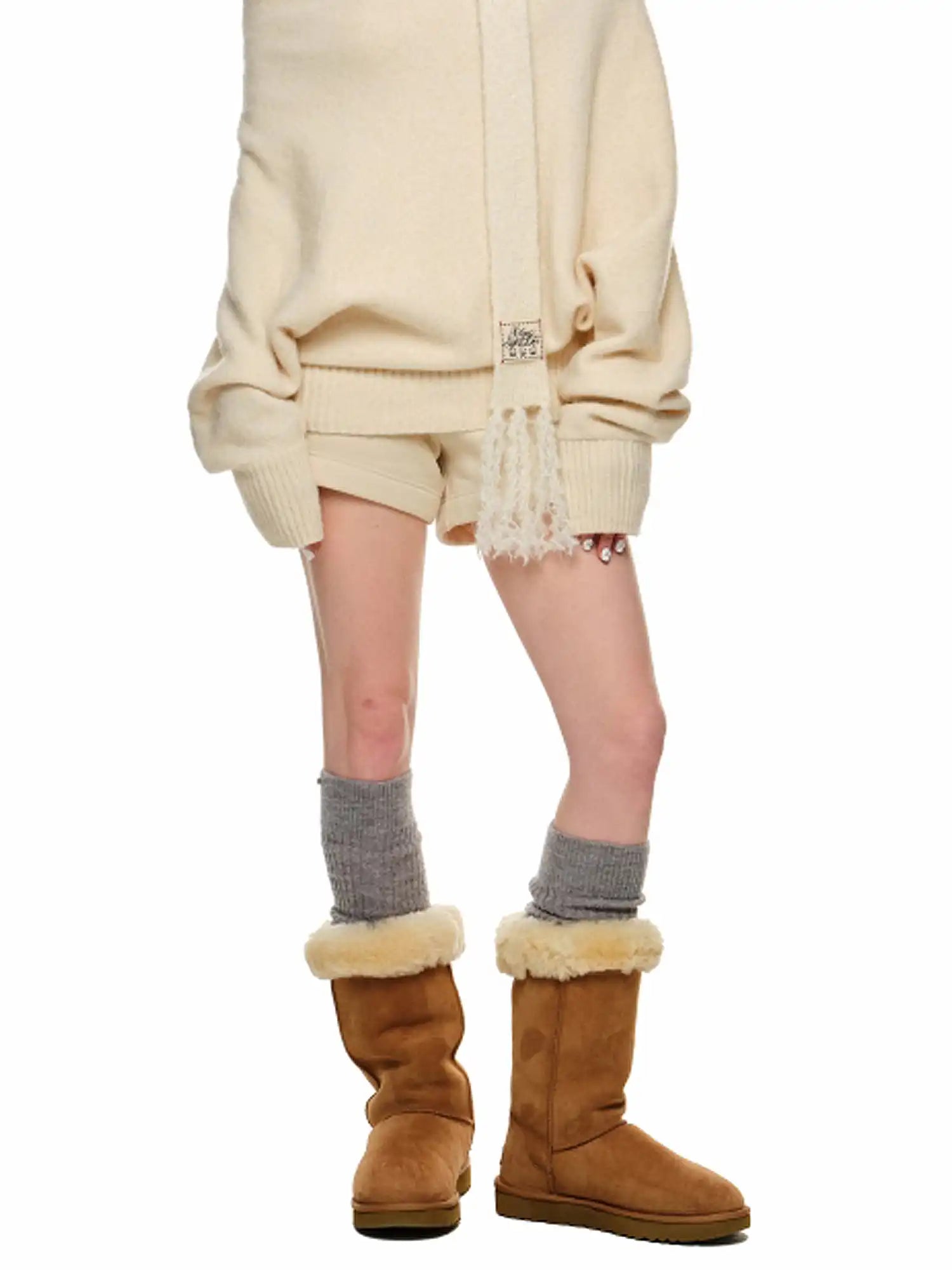 1Jinn Studio Embroidered Fleece Shorts | Canton Collective