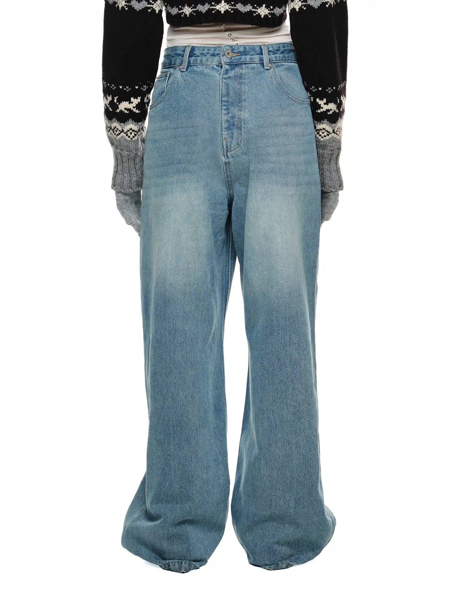 1Jinn Studio Embroidered Wide-Leg Jeans Pants | Canton Collective