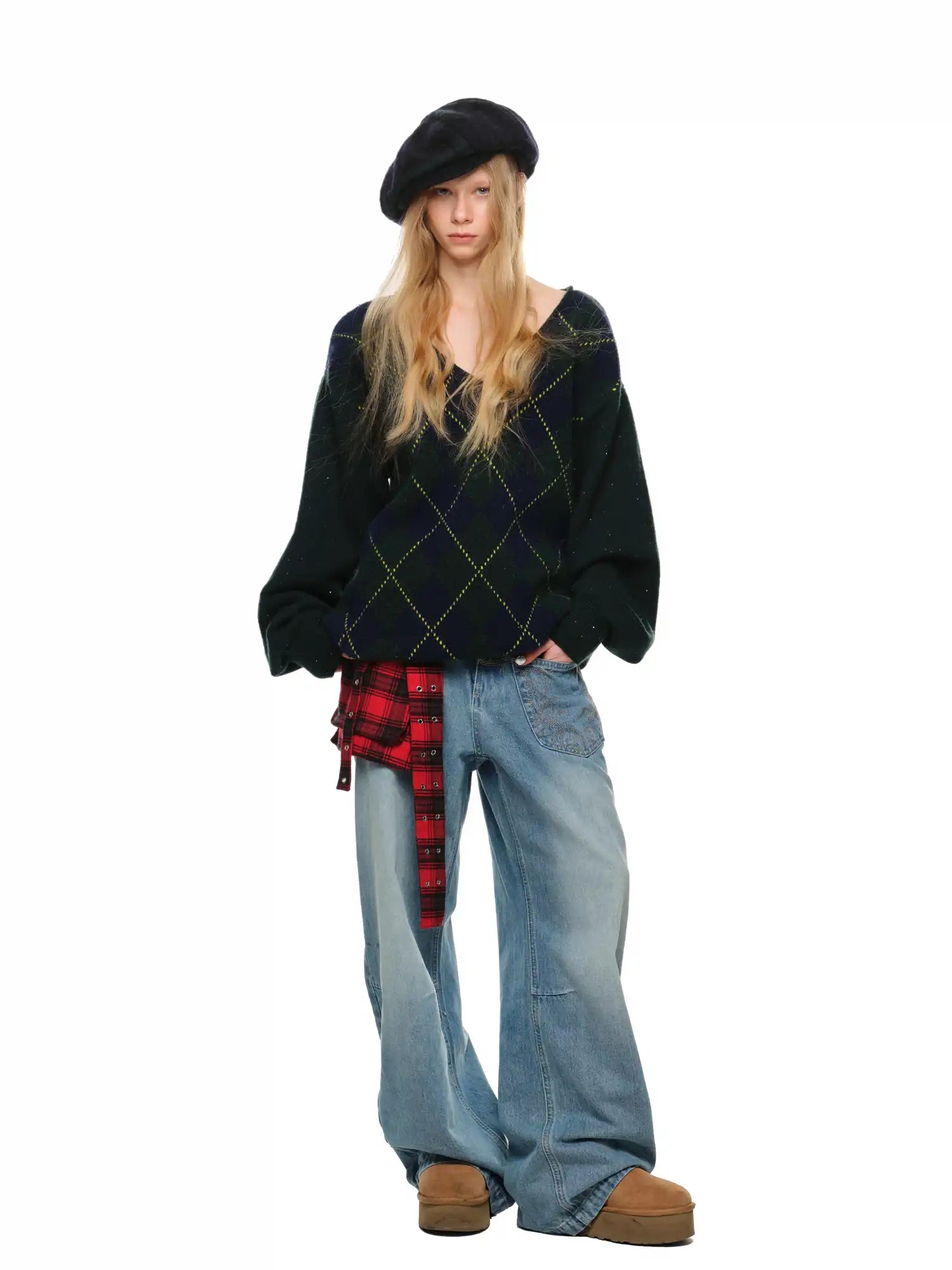 1Jinn Studio Embroidered Wide-Leg Jeans Pants | Canton Collective