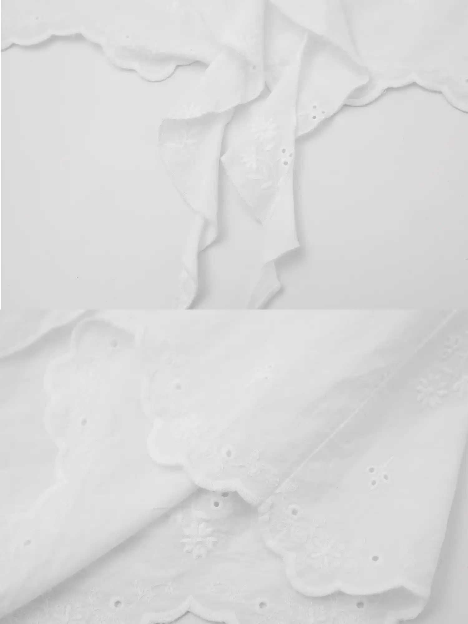 FirstFloor Eyelet Embroidered Layered Holiday Tube Top | Canton Collective