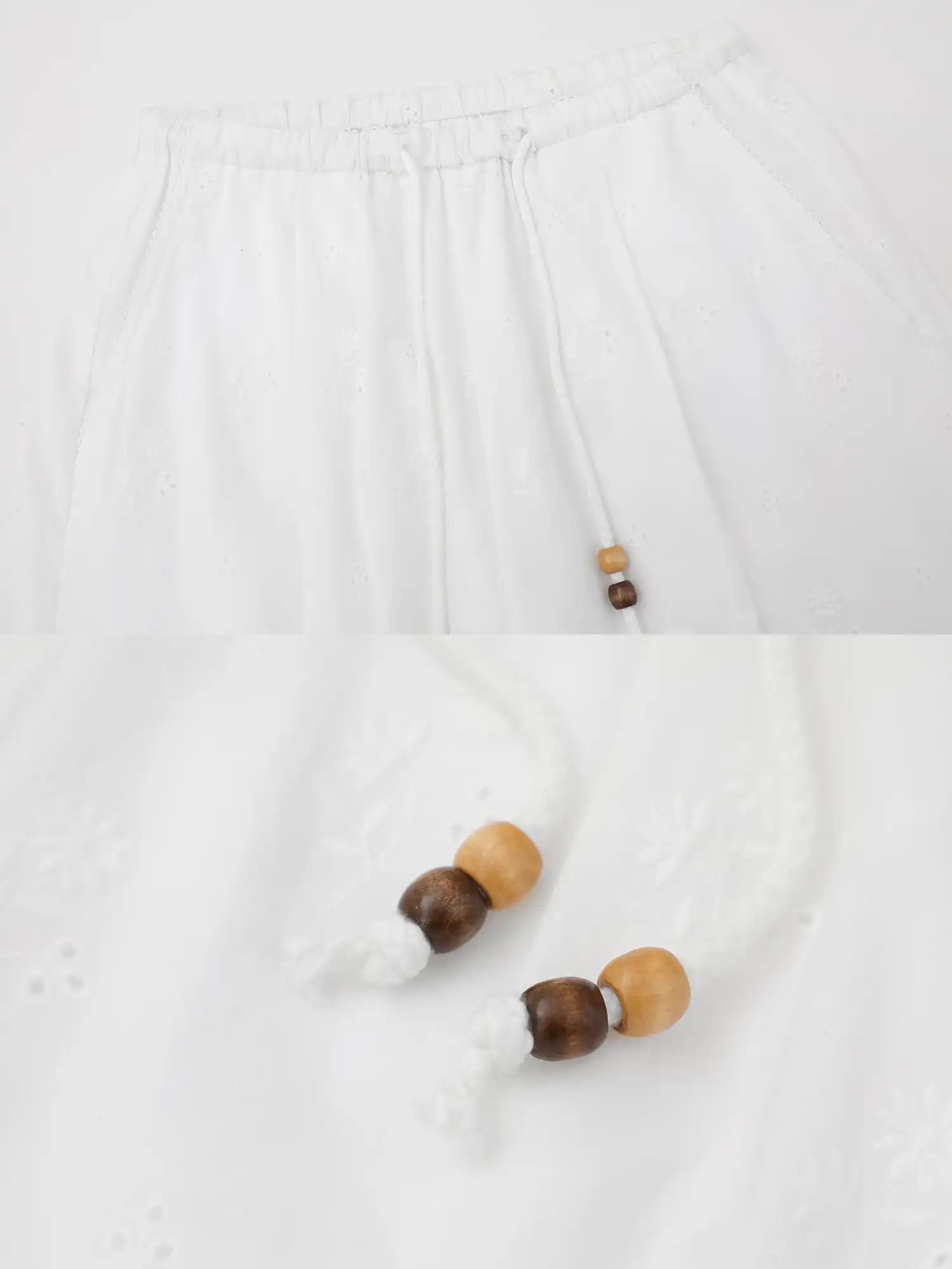 FirstFloor Eyelet Embroidered Sheer Straight Leg Pants | Canton Collective