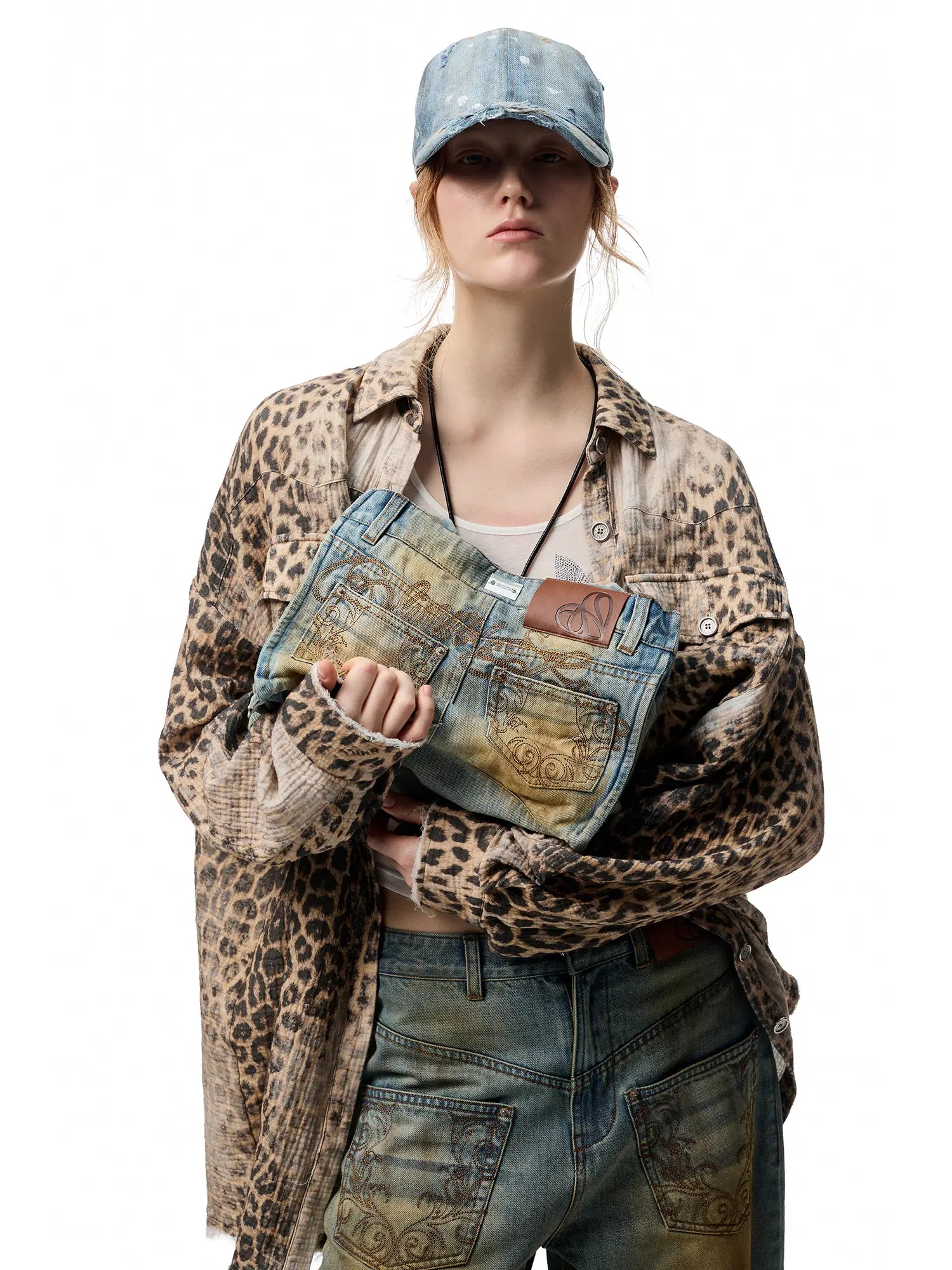 1Jinn Studio Faded Denim Tote | Canton Collective