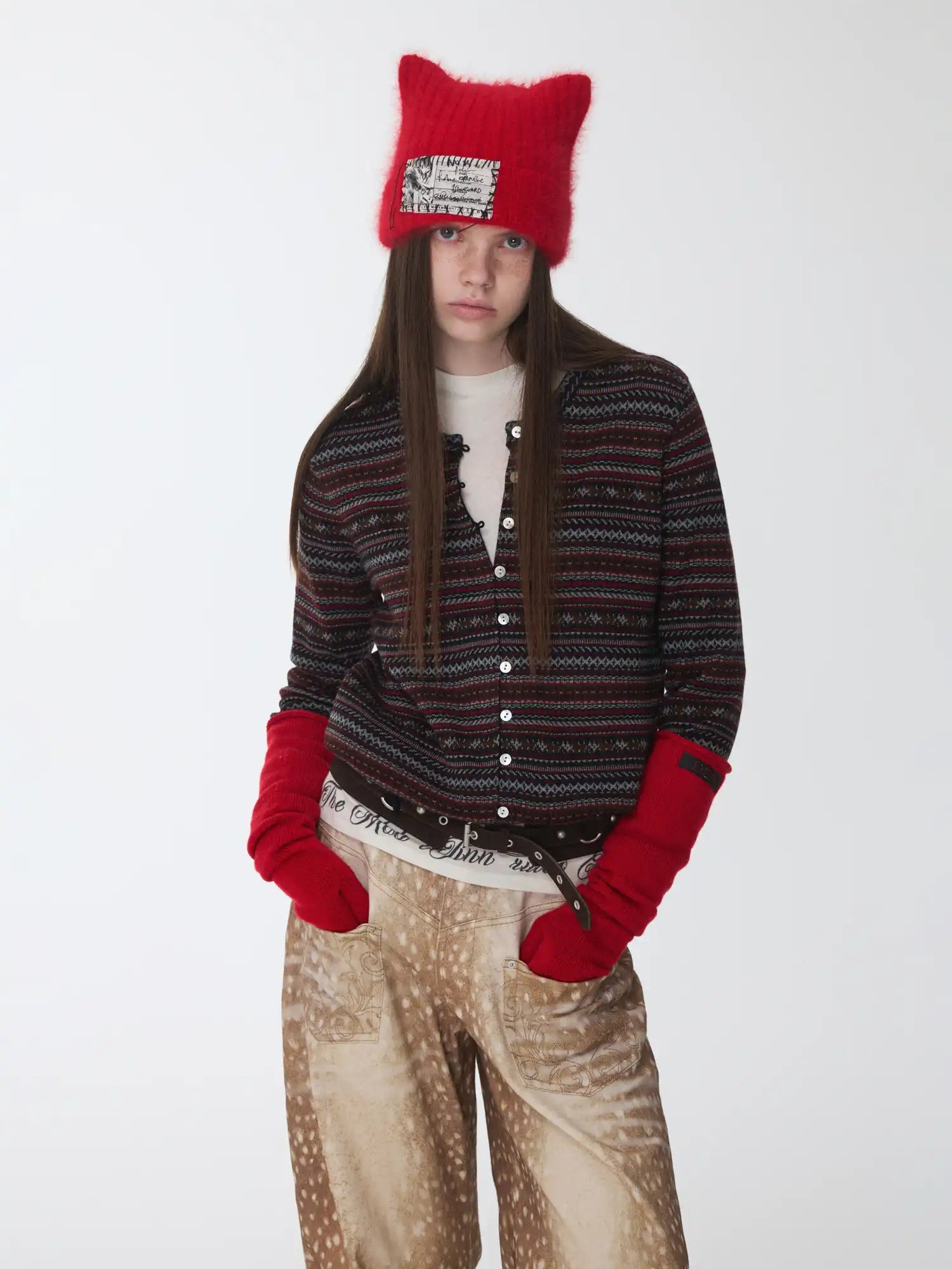 1Jinn Studio Fair Isle Drawstring Bud Cardigan | Canton Collective