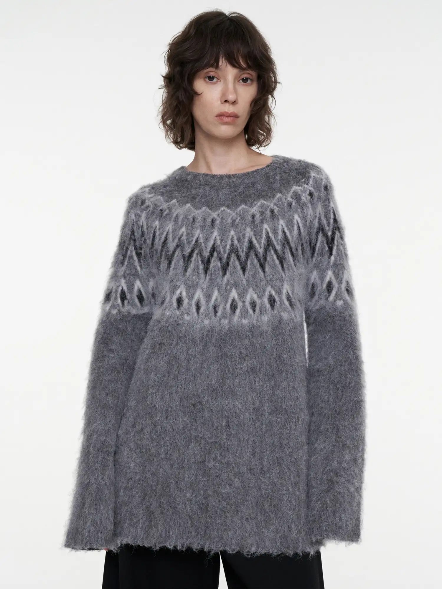 FIRST FLOOR Fair Isle Mohair Knit Sweater | Canton Collective