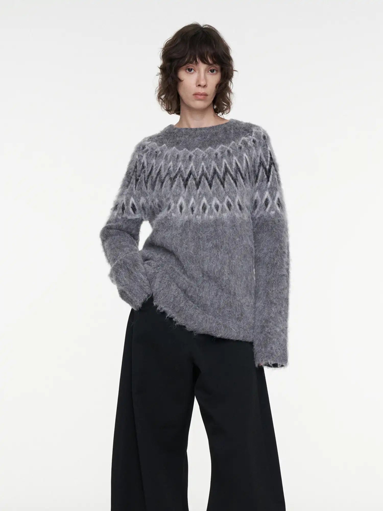 FIRST FLOOR Fair Isle Mohair Knit Sweater | Canton Collective