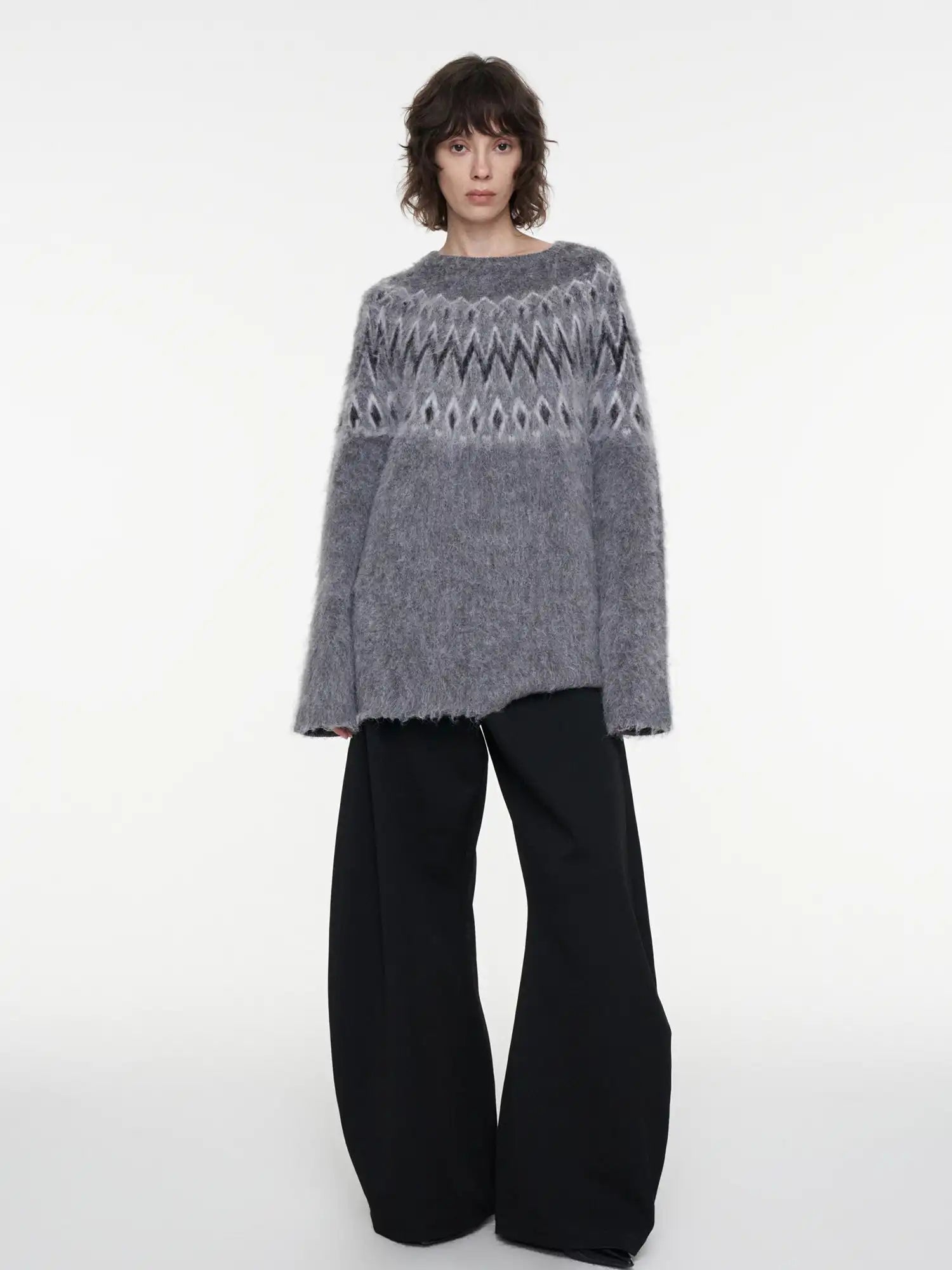 FIRST FLOOR Fair Isle Mohair Knit Sweater | Canton Collective