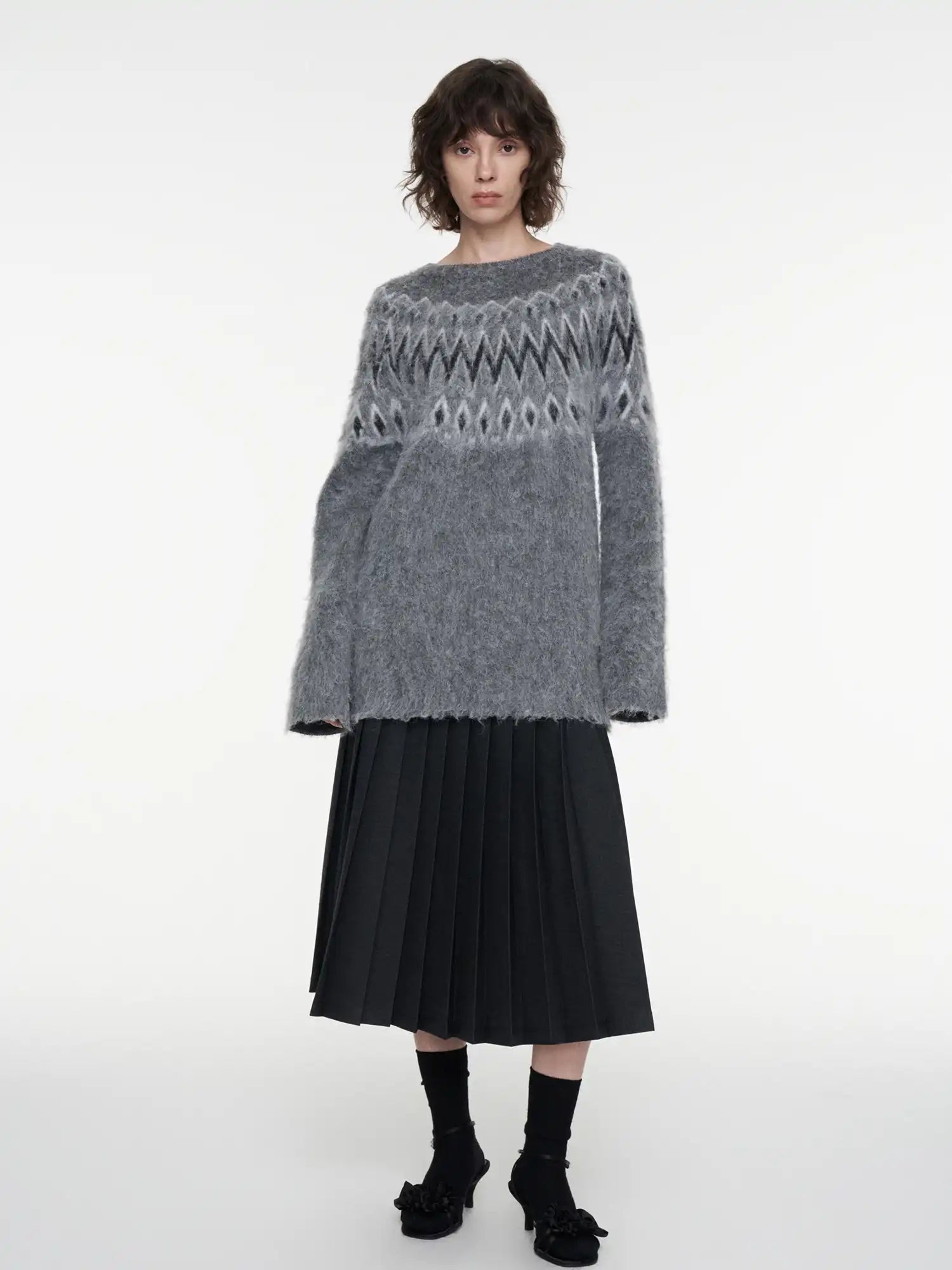 FIRST FLOOR Fair Isle Mohair Knit Sweater | Canton Collective