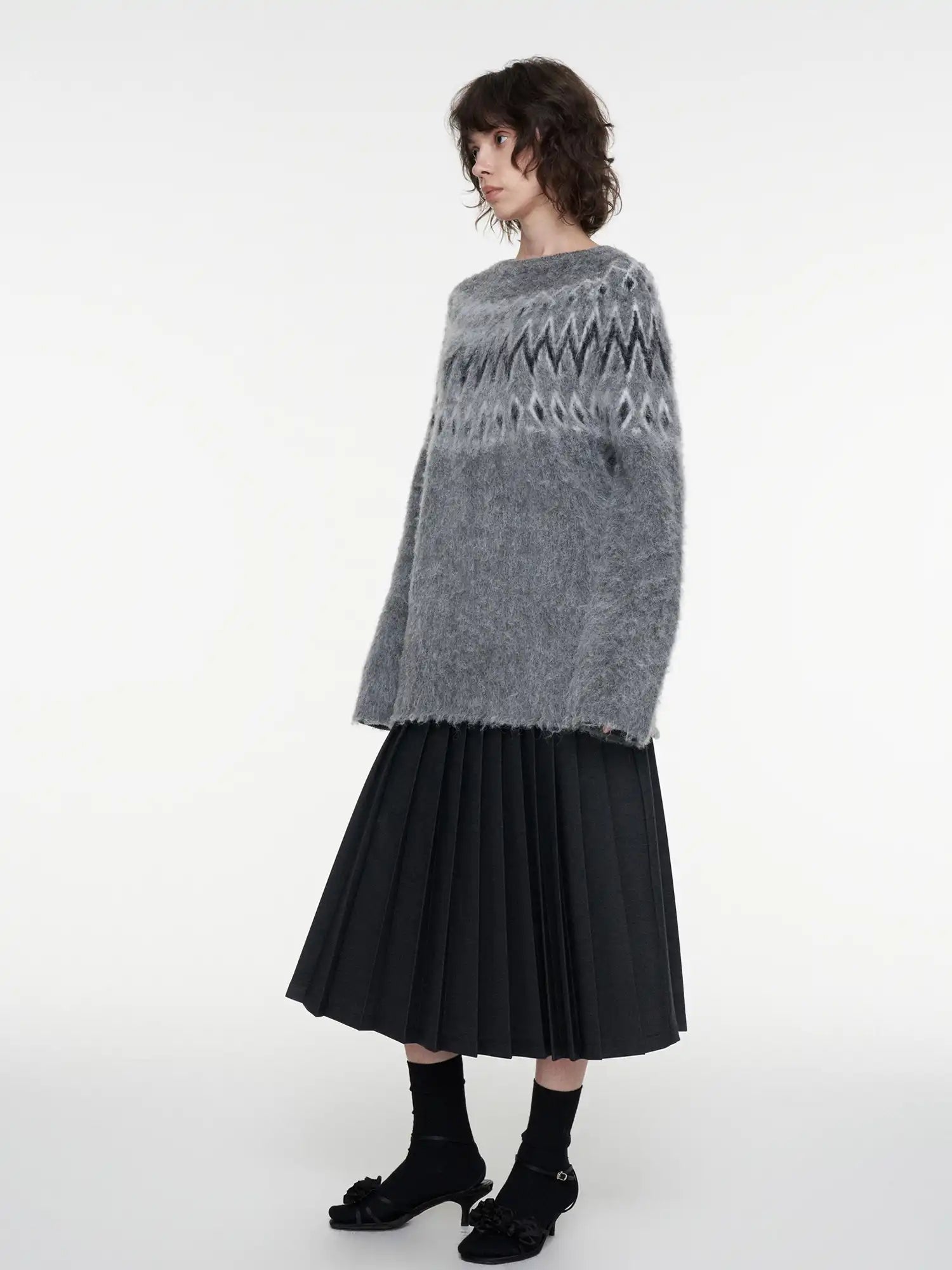 FIRST FLOOR Fair Isle Mohair Knit Sweater | Canton Collective