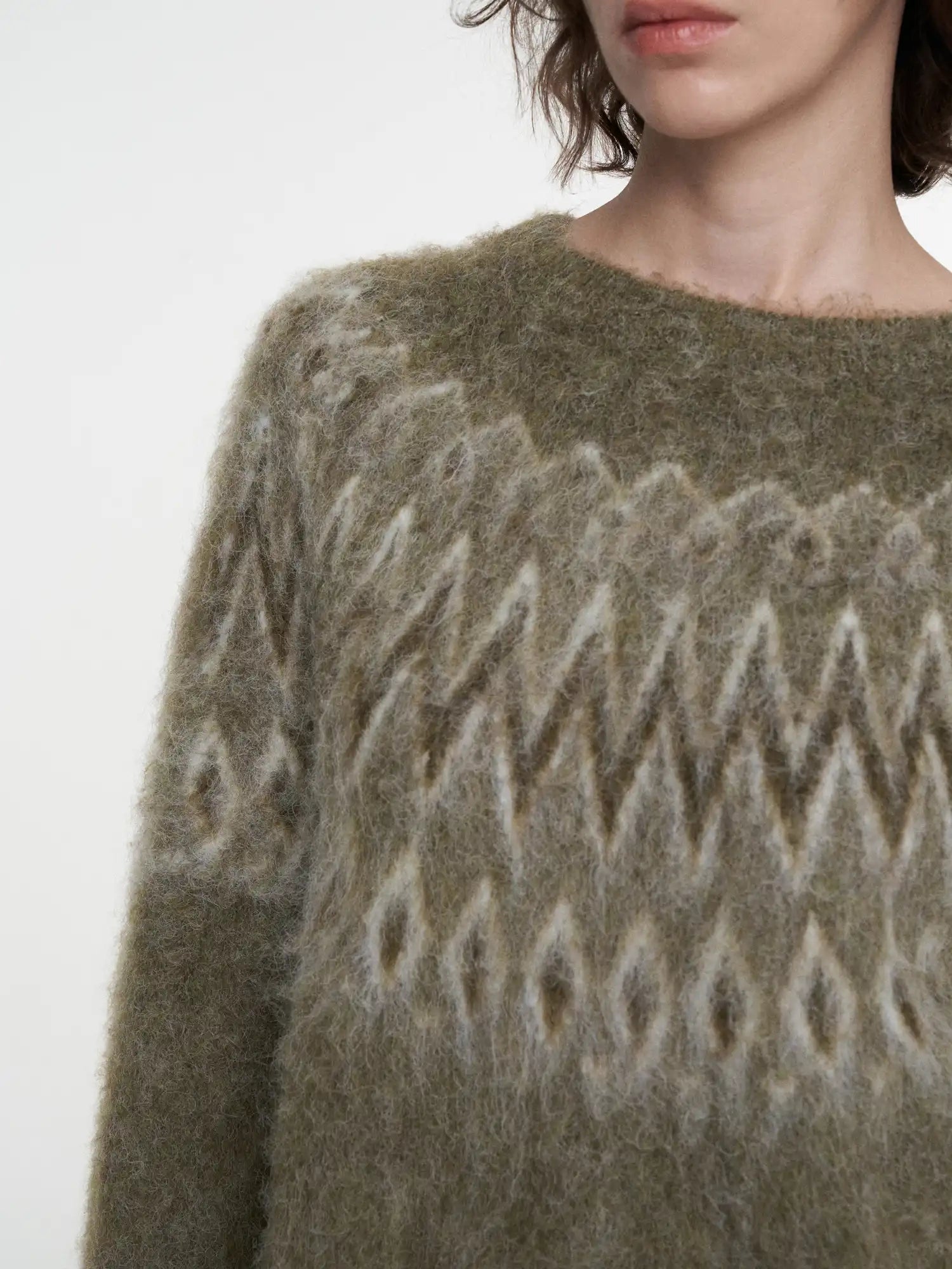 FIRST FLOOR Fair Isle Mohair Knit Sweater | Canton Collective