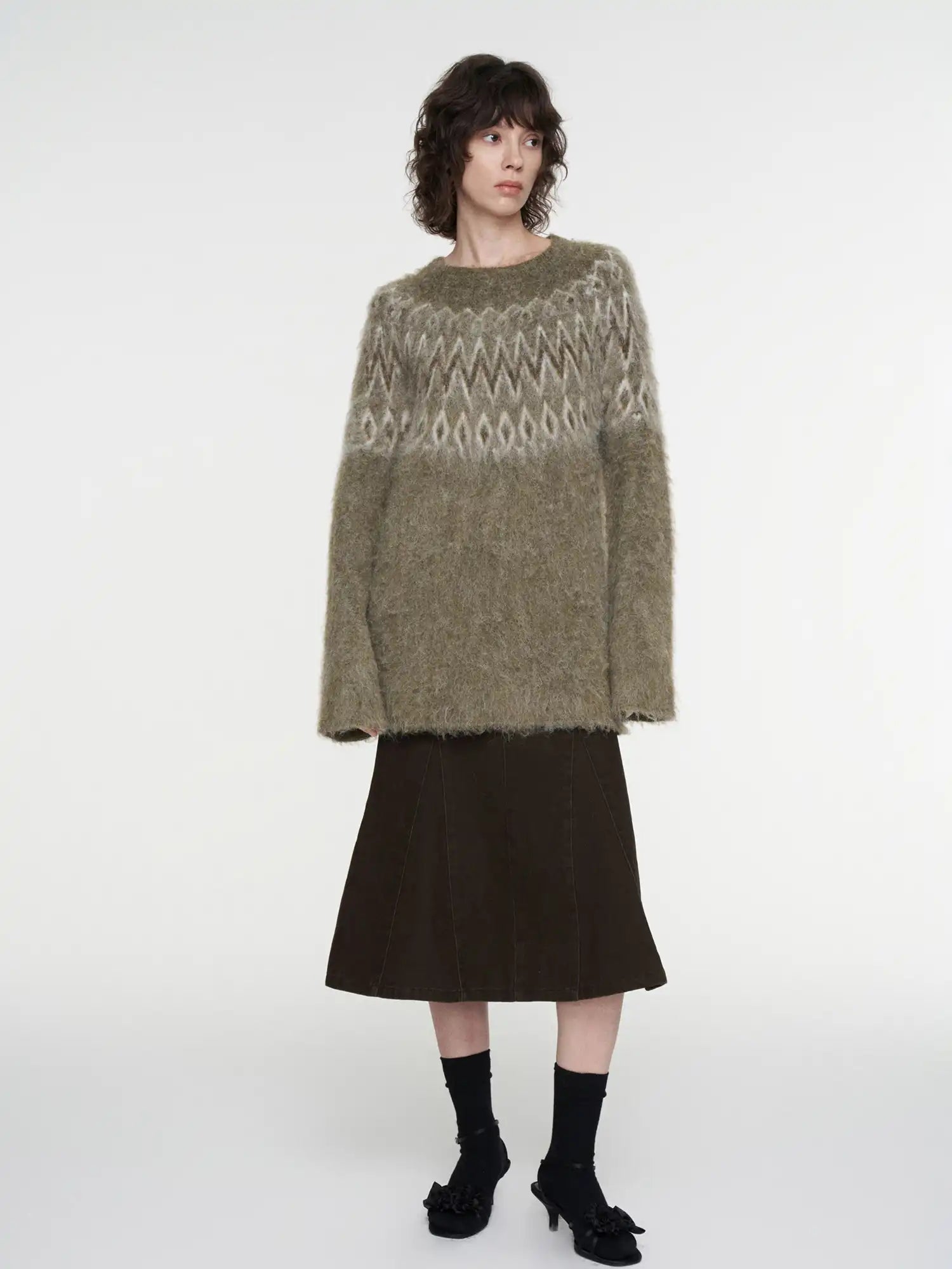 FIRST FLOOR Fair Isle Mohair Knit Sweater | Canton Collective