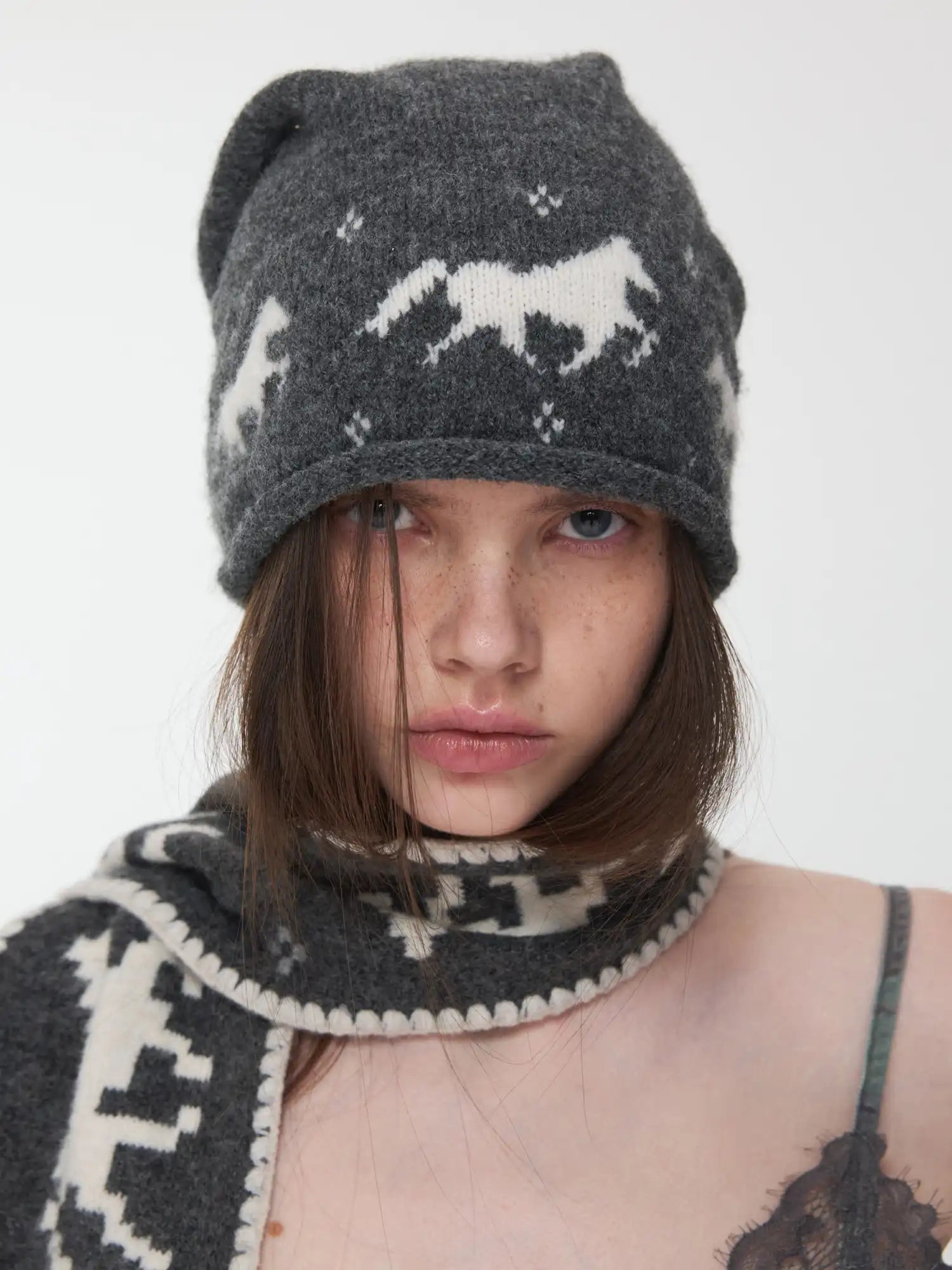 1Jinn Studio Fair Isle Pony Beanie | Canton Collective