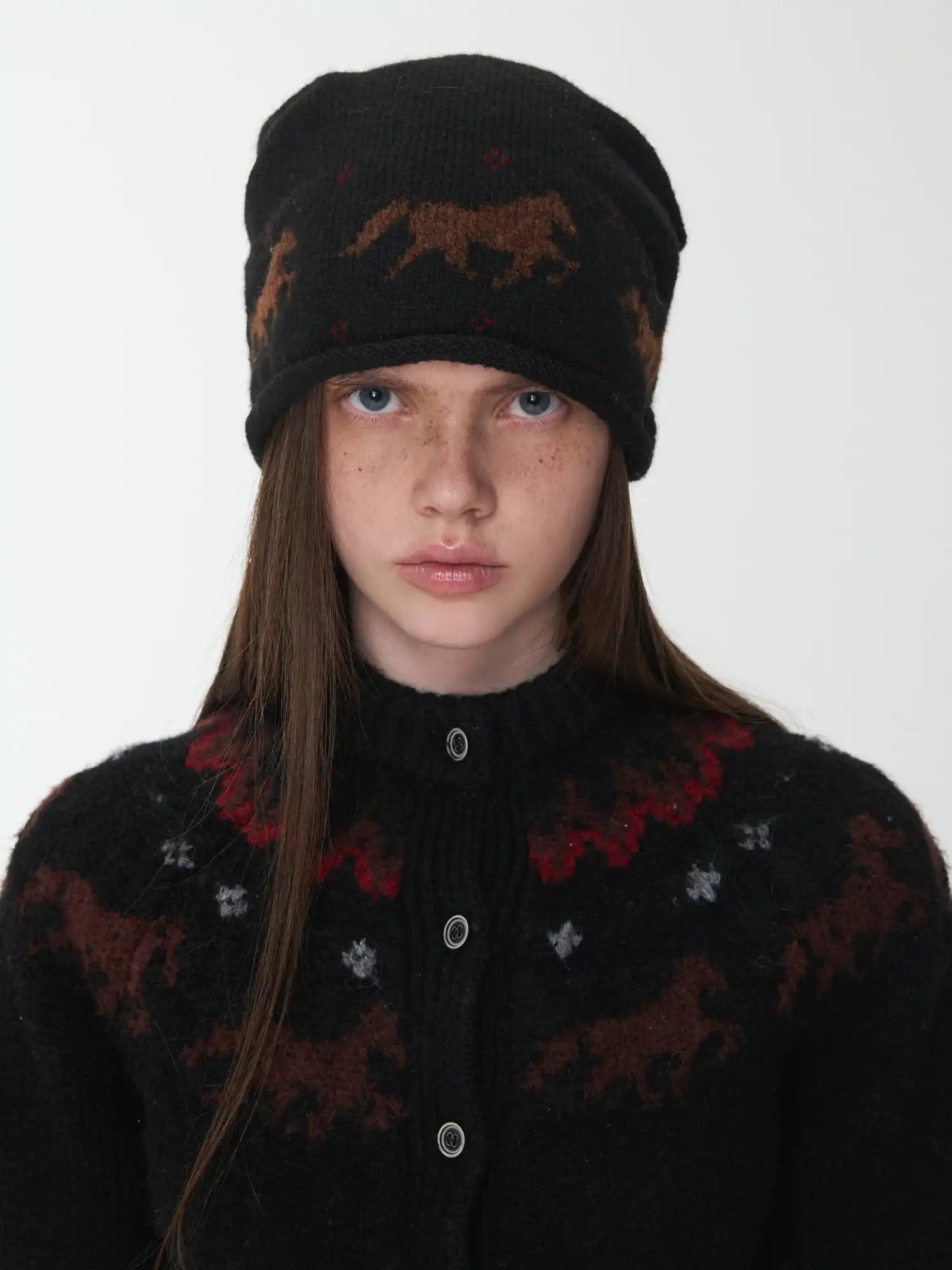 1Jinn Studio Fair Isle Pony Beanie | Canton Collective