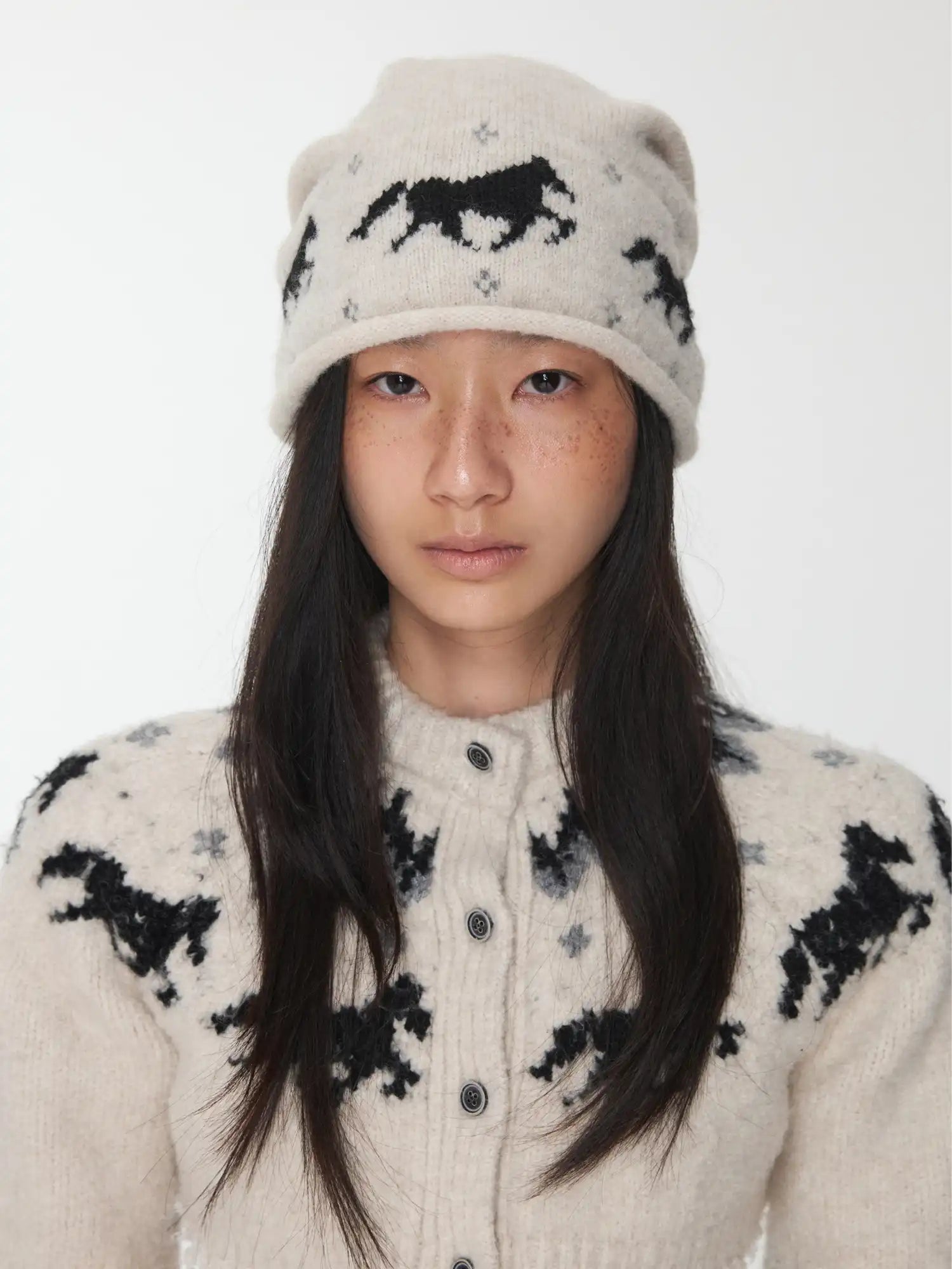 1Jinn Studio Fair Isle Pony Beanie | Canton Collective
