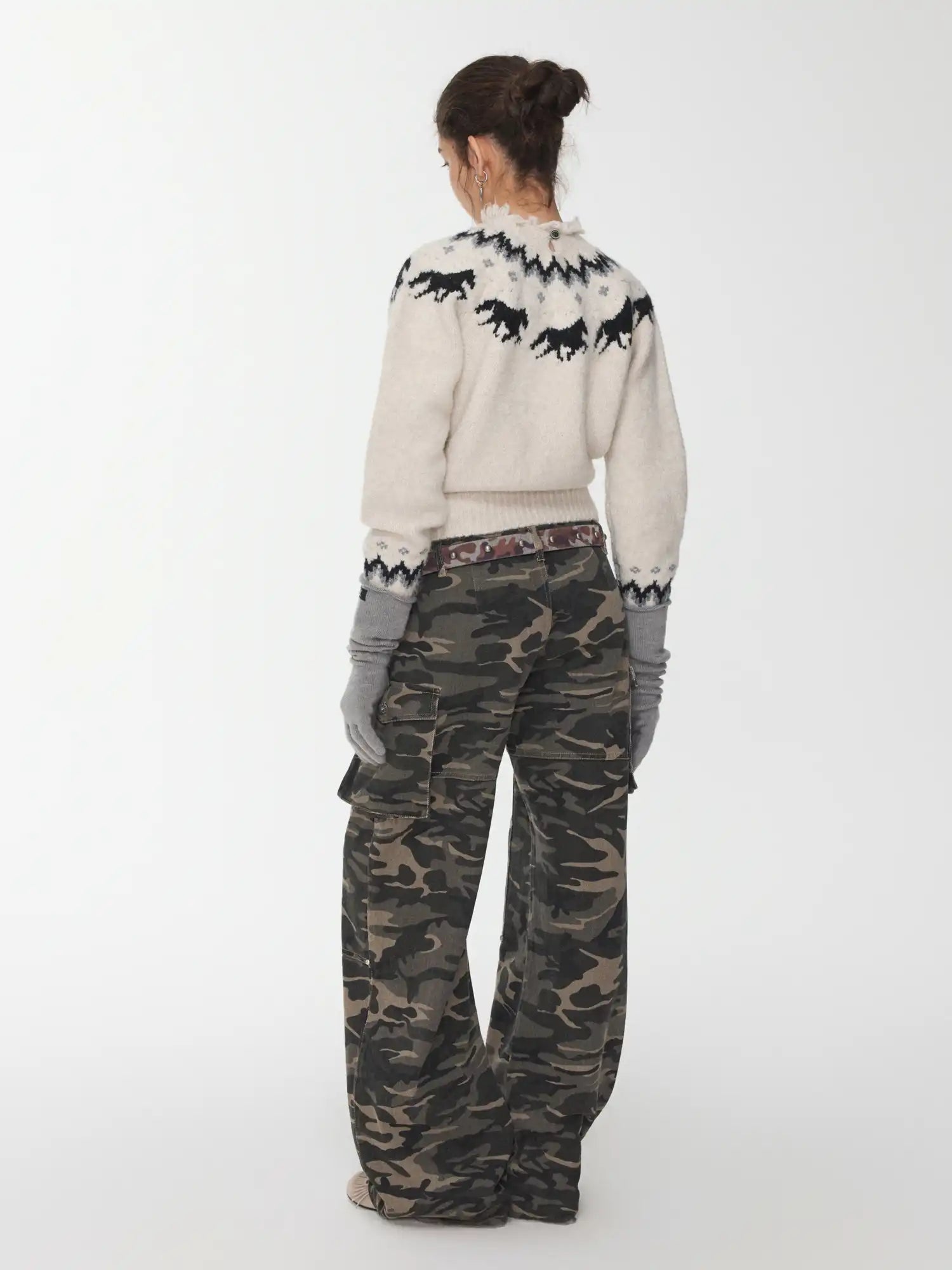 1Jinn Studio Fair Isle Pony Pullover Sweater | Canton Collective