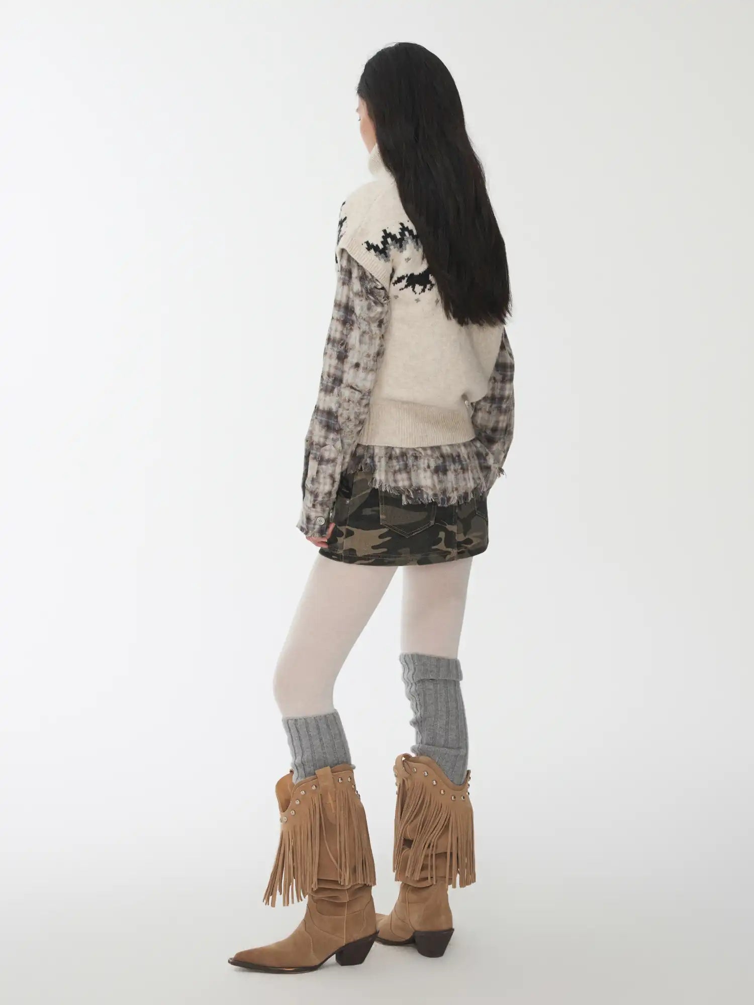 1Jinn Studio Fair Isle Short-Sleeved Sweater | Canton Collective