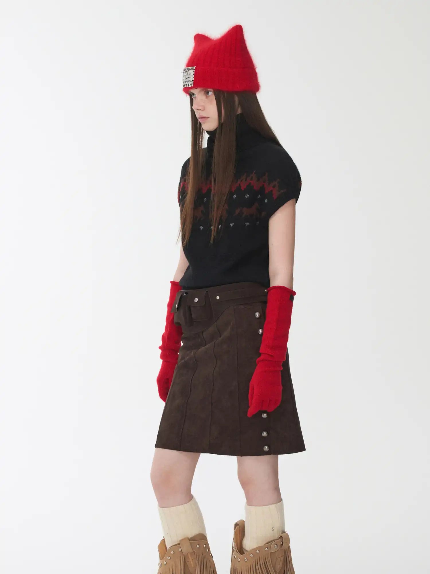 1Jinn Studio Fair Isle Short-Sleeved Sweater | Canton Collective