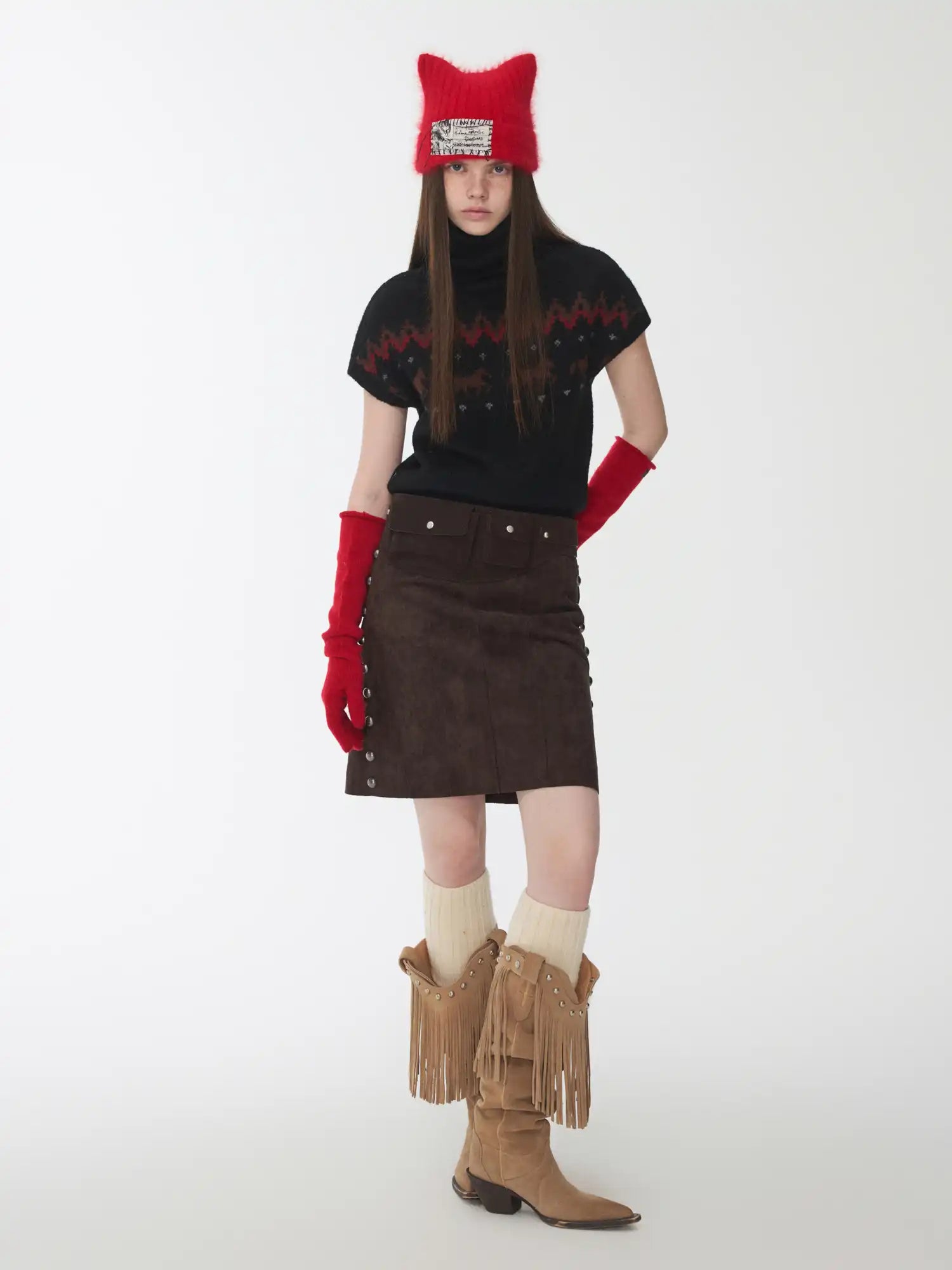 1Jinn Studio Fair Isle Short-Sleeved Sweater | Canton Collective