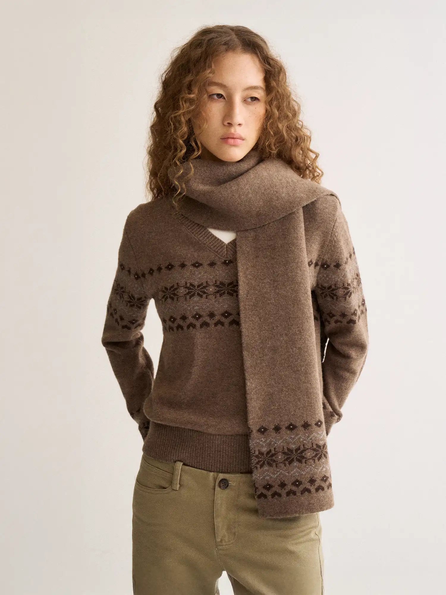 FirstFloor Fair Isle Snowflake Scarf | Canton Collective