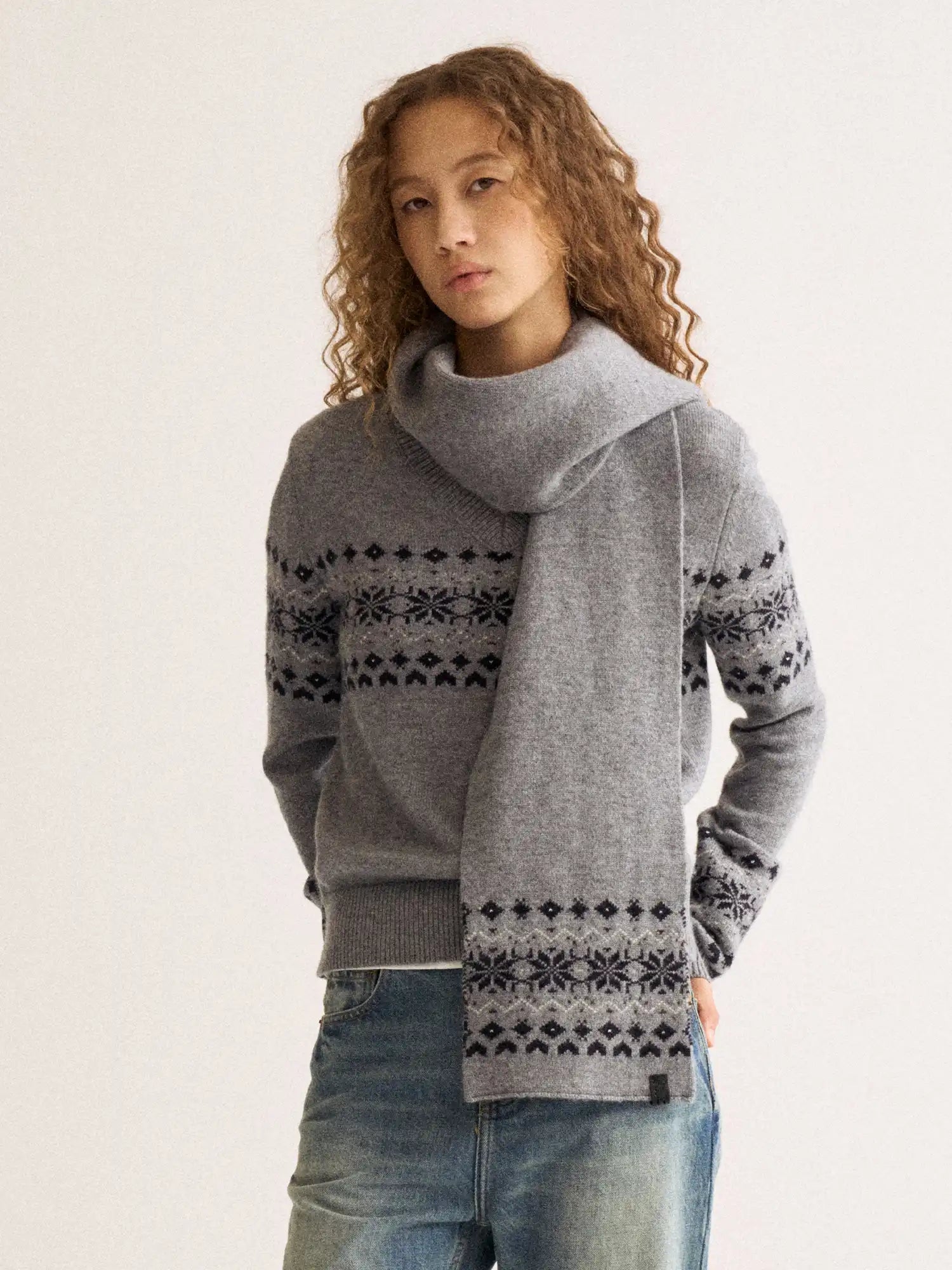 FirstFloor Fair Isle Snowflake Scarf | Canton Collective