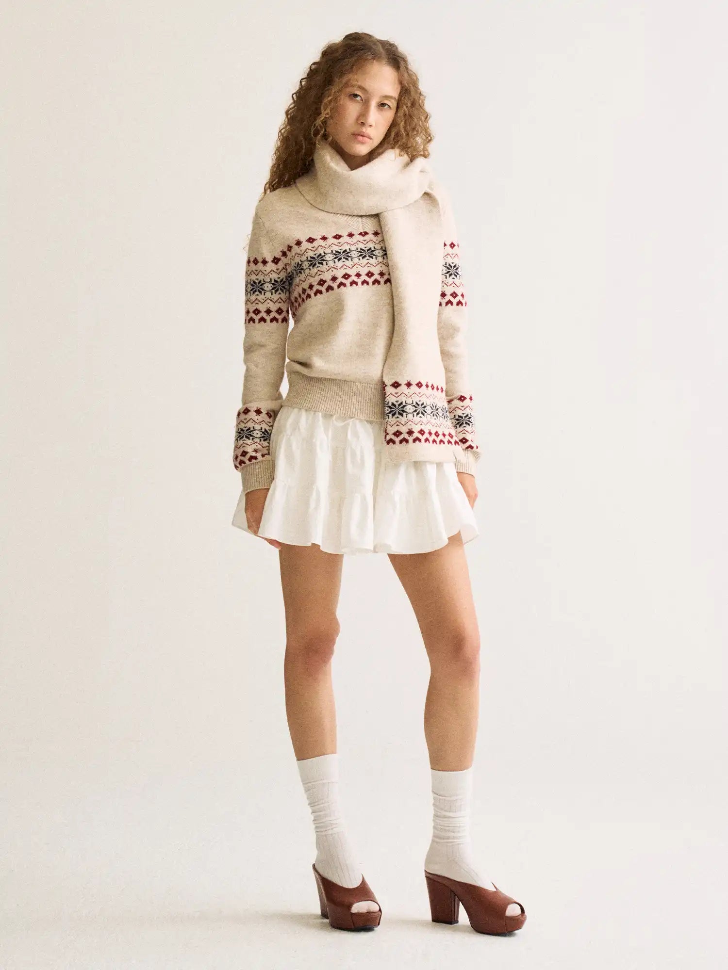 FirstFloor Fair Isle Snowflake Scarf | Canton Collective