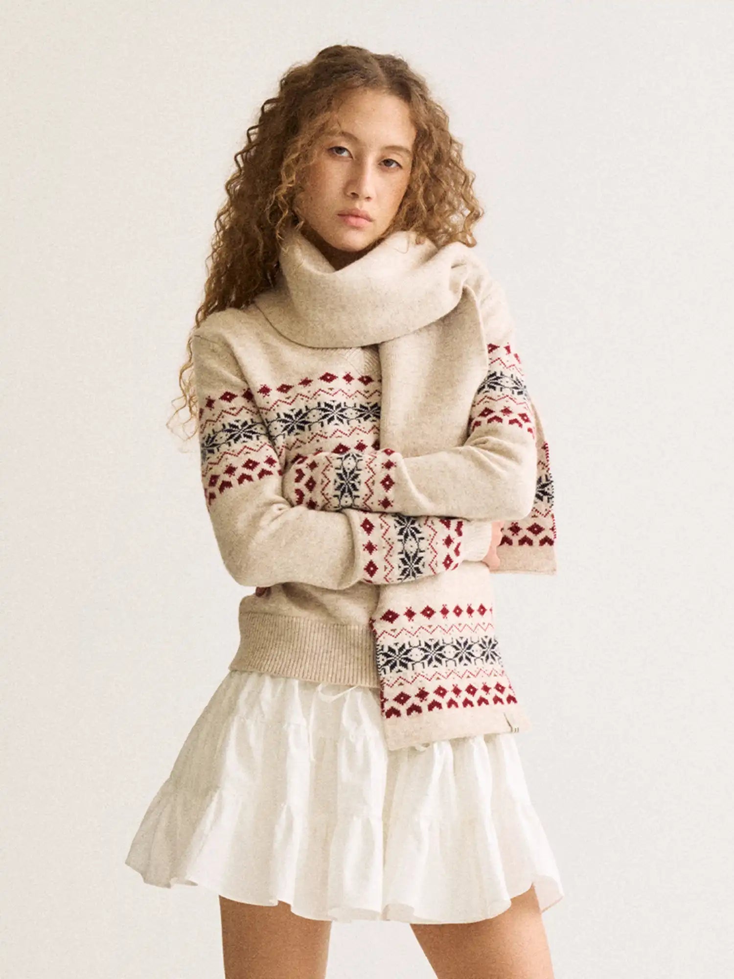 FirstFloor Fair Isle Snowflake Scarf | Canton Collective