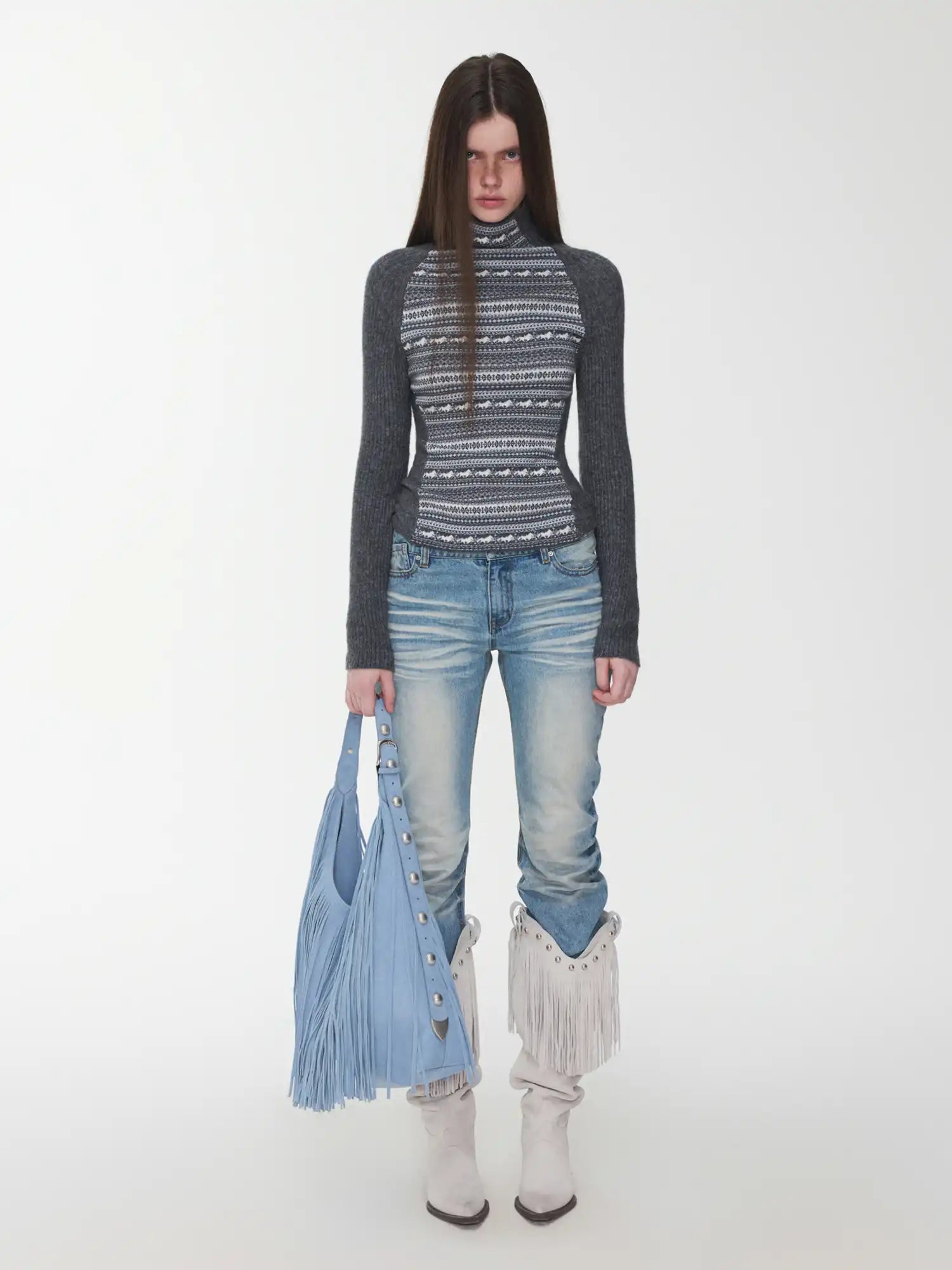 1Jinn Studio Fair Isle Turtleneck Sweater | Canton Collective