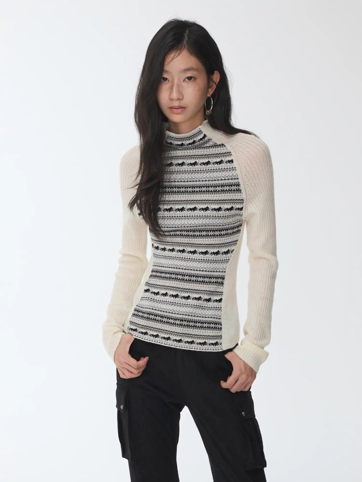 1Jinn Studio Fair Isle Turtleneck Sweater | Canton Collective