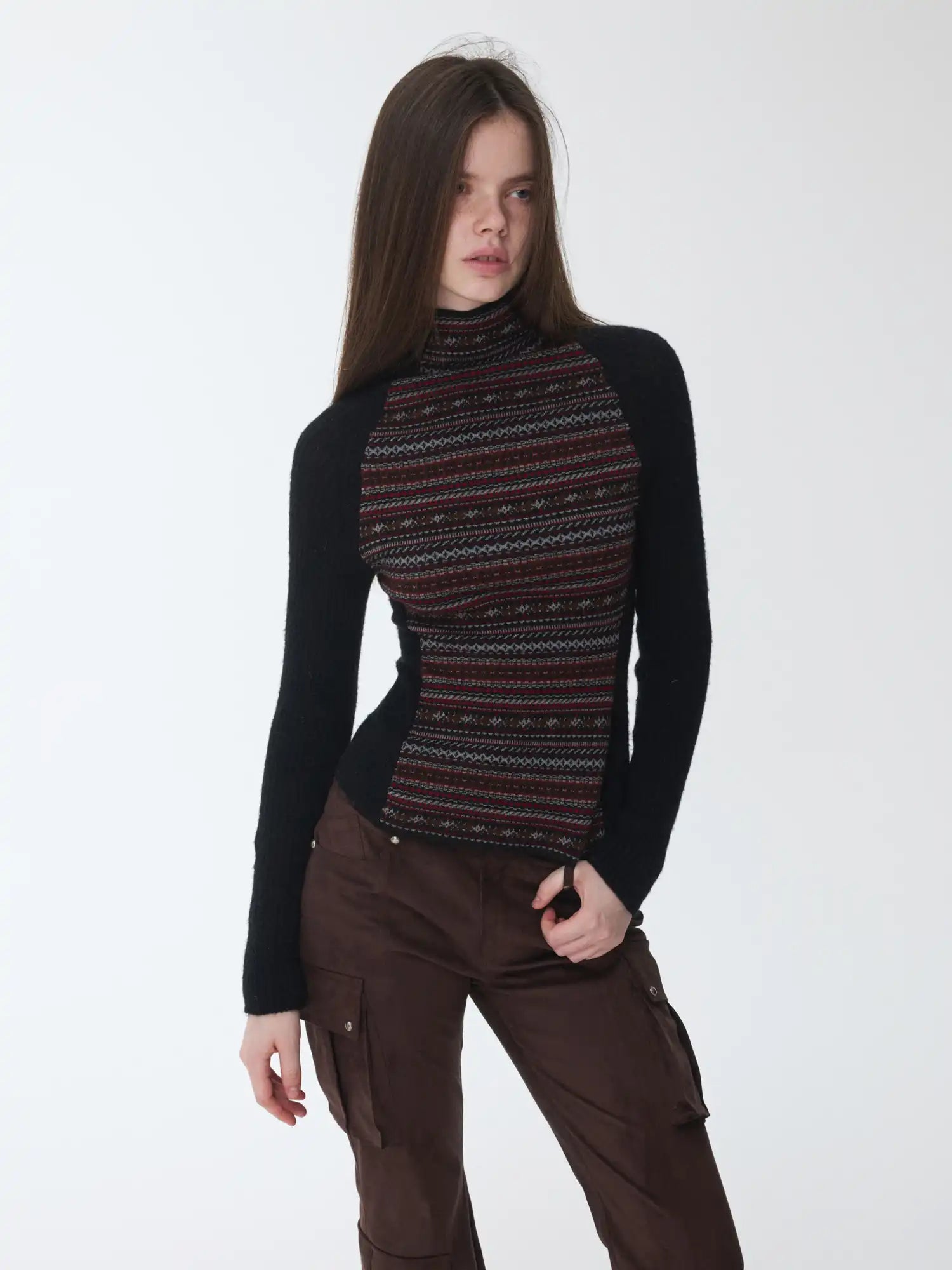 1Jinn Studio Fair Isle Turtleneck Sweater | Canton Collective
