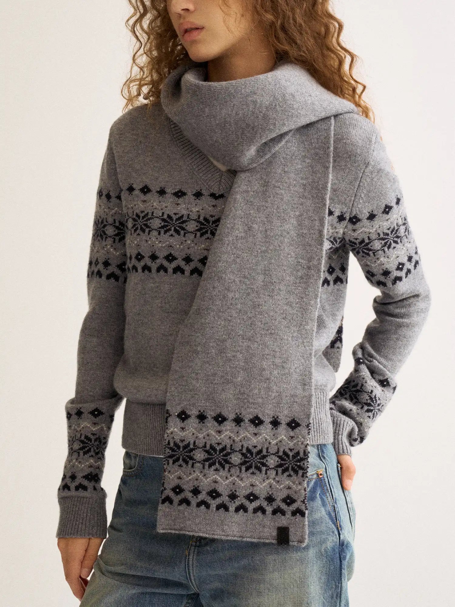 FirstFloor Fair Isle V-Neck Sweater | Canton Collective