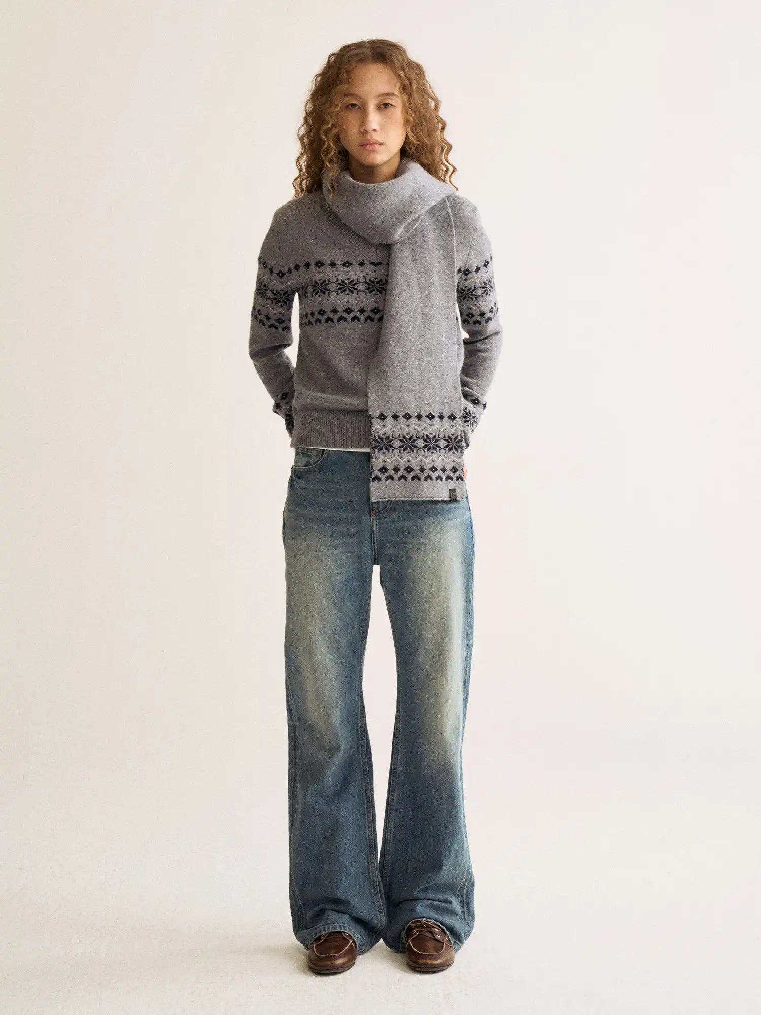 FirstFloor Fair Isle V-Neck Sweater | Canton Collective