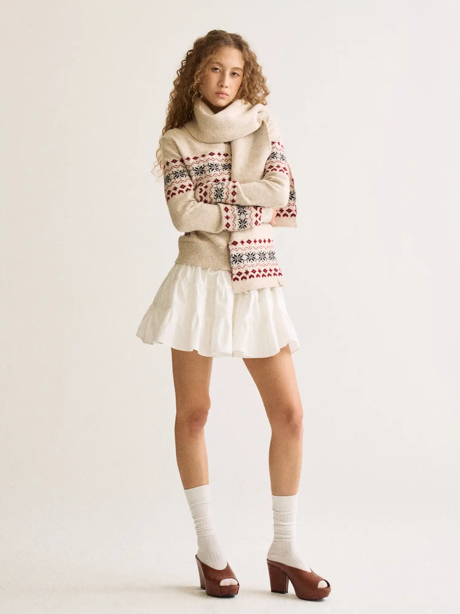 FirstFloor Fair Isle V-Neck Sweater | Canton Collective