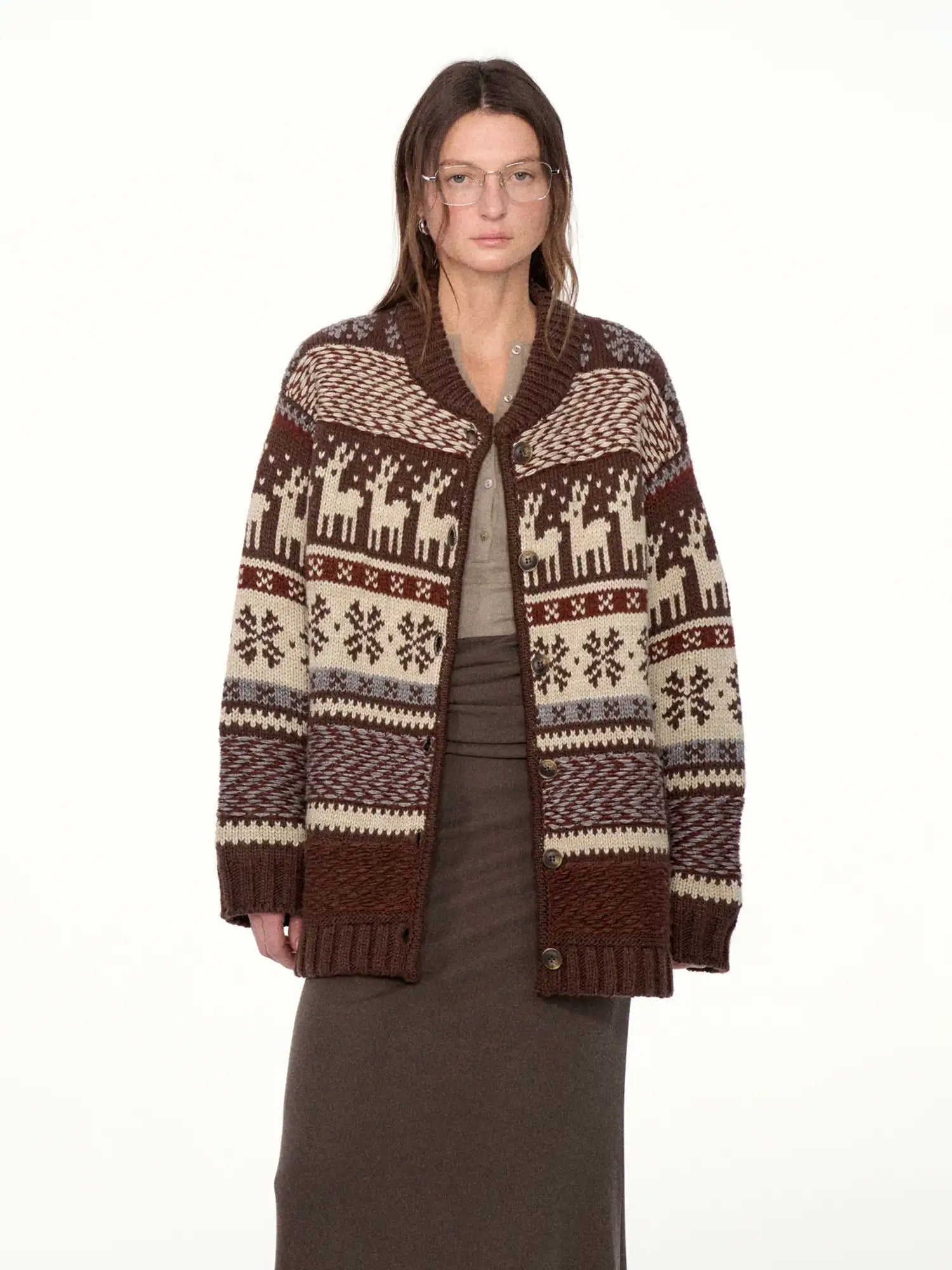 FIRST FLOOR Fair Isle Wool Cardigan | Canton Collective