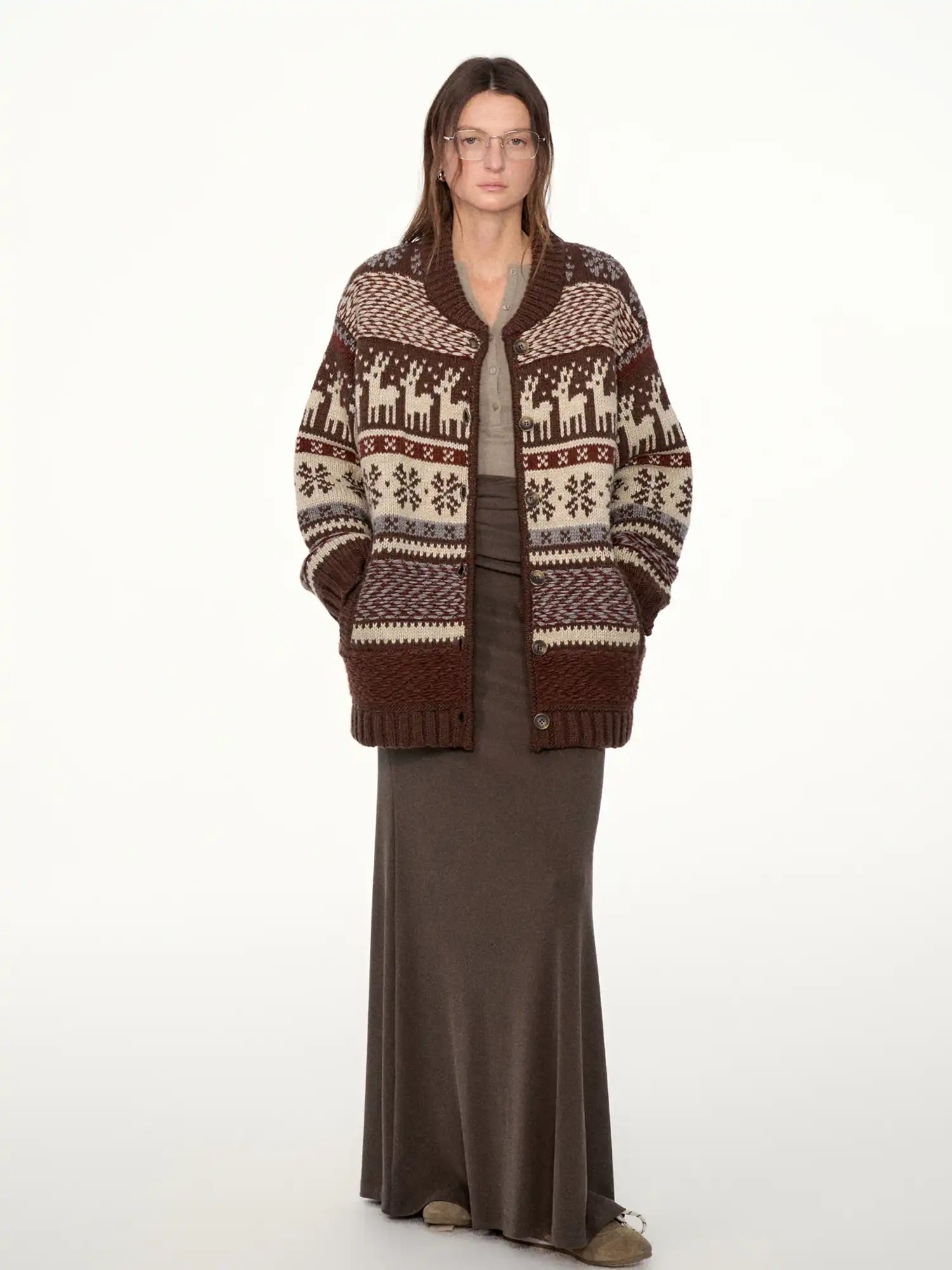 FIRST FLOOR Fair Isle Wool Cardigan | Canton Collective
