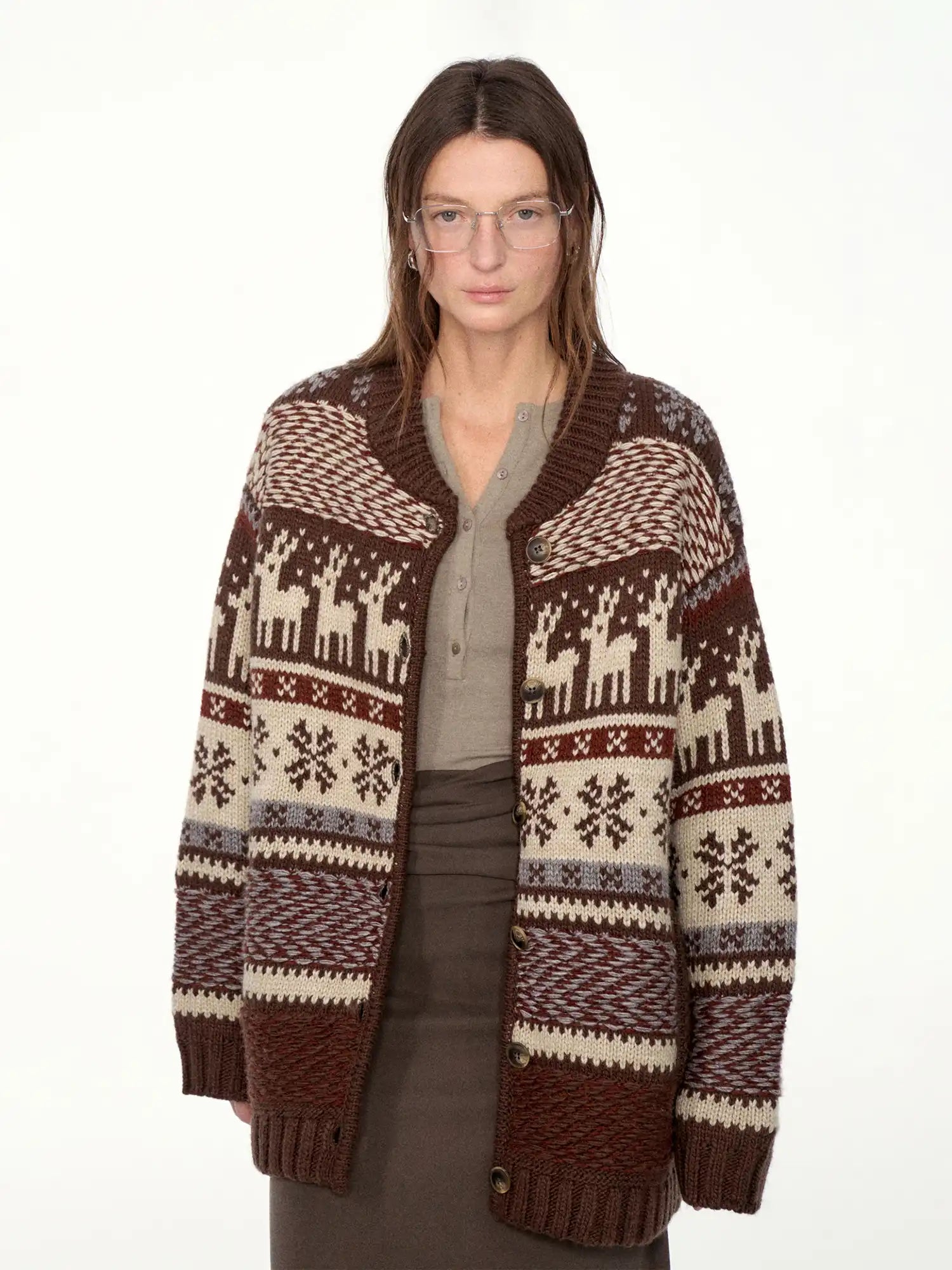 FIRST FLOOR Fair Isle Wool Cardigan | Canton Collective