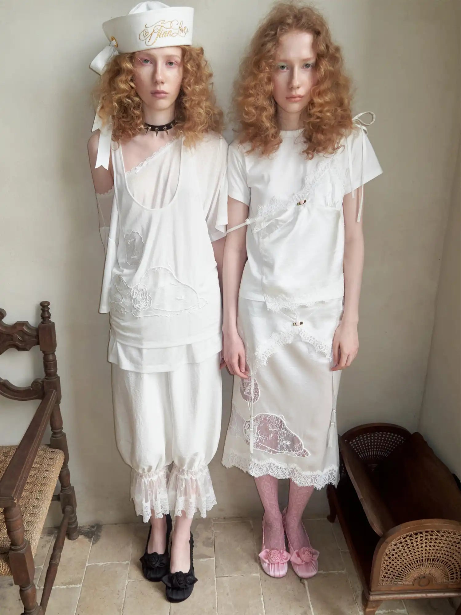 1Jinn Studio Faux-Layered Lace Cami Short Sleeve Tee | Canton Collective