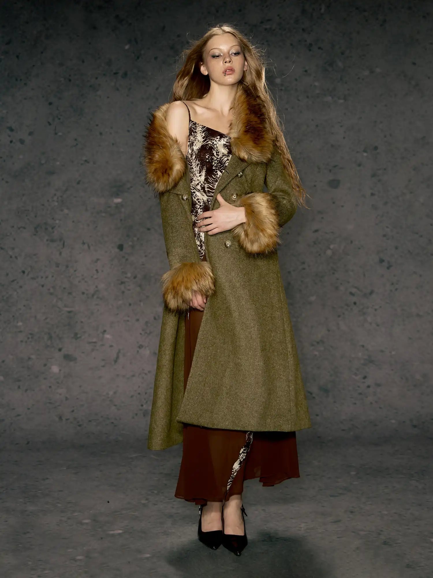 Deleteex Faux Fur Trim Coat | Canton Collective