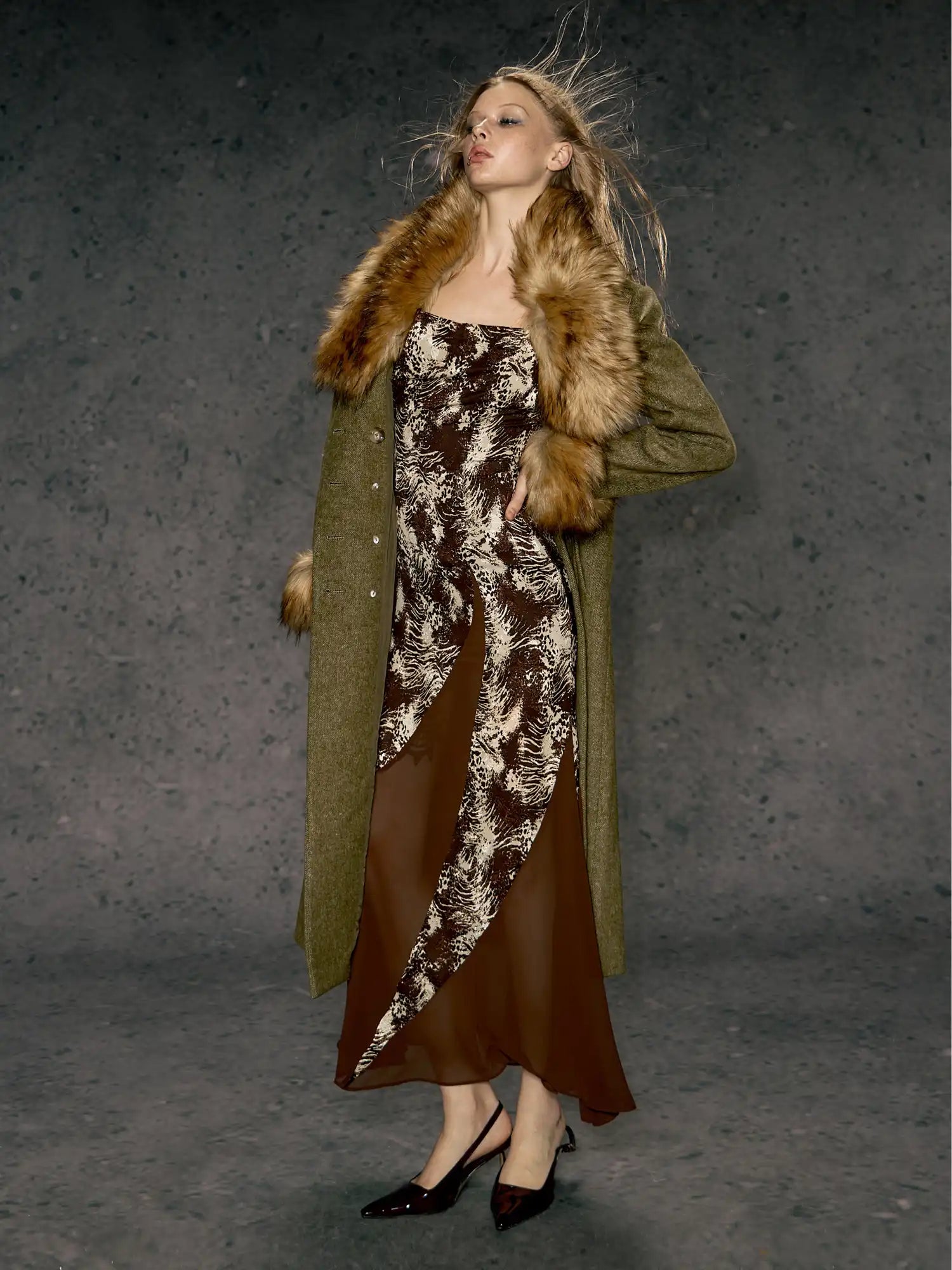 Deleteex Faux Fur Trim Coat | Canton Collective