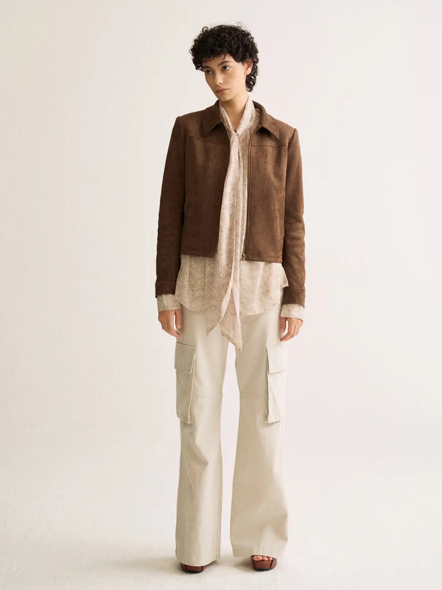 FirstFloor Faux Suede Fitted Jacket | Canton Collective